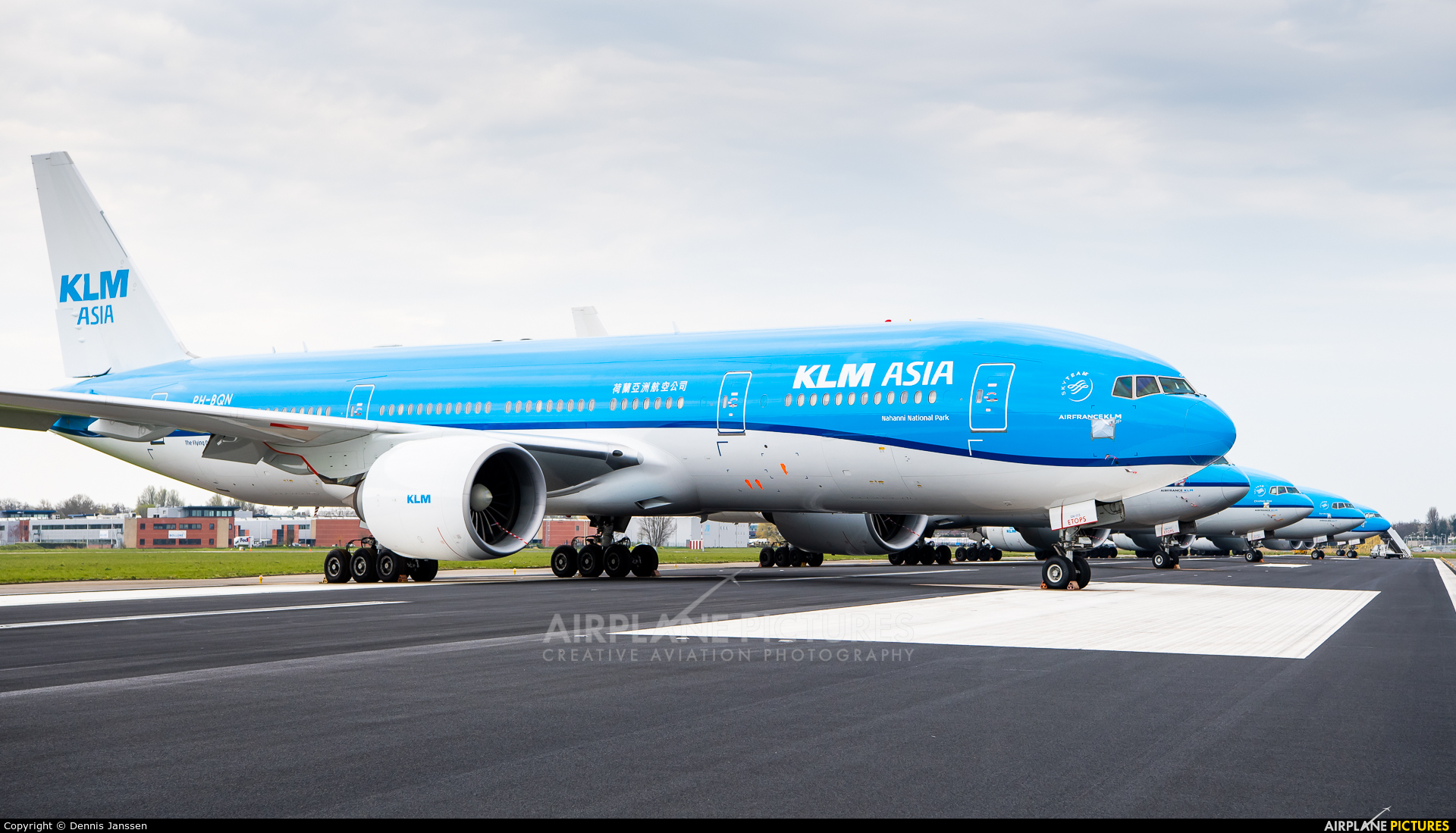 KLM PH-BQN aircraft at Amsterdam - Schiphol