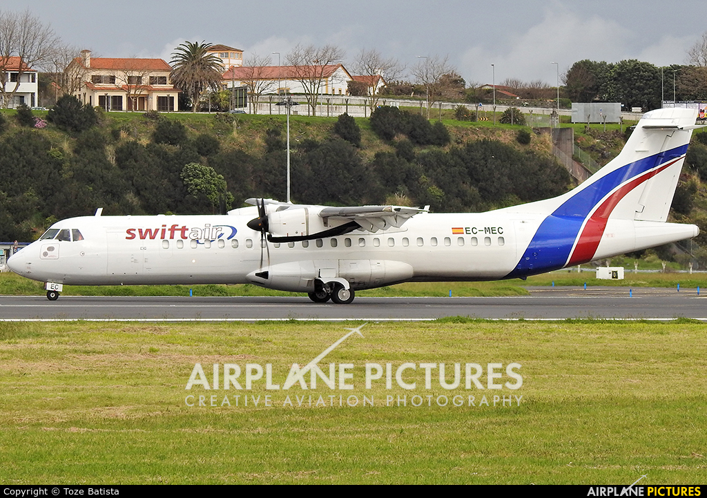 Swiftair EC-MEC aircraft at Azores - Ponta Delgada