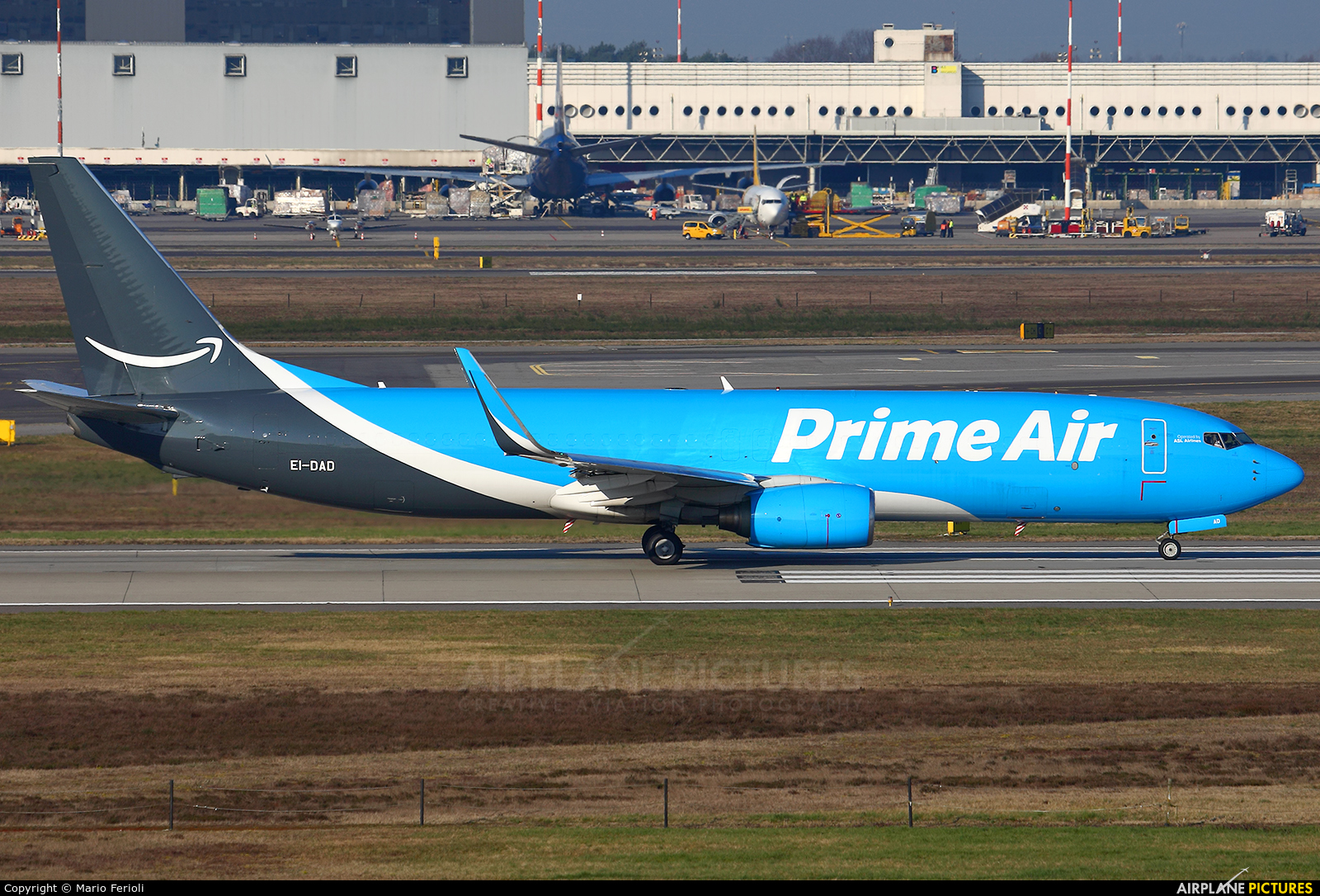 Amazon Prime Air EI-DAD aircraft at Milan - Malpensa