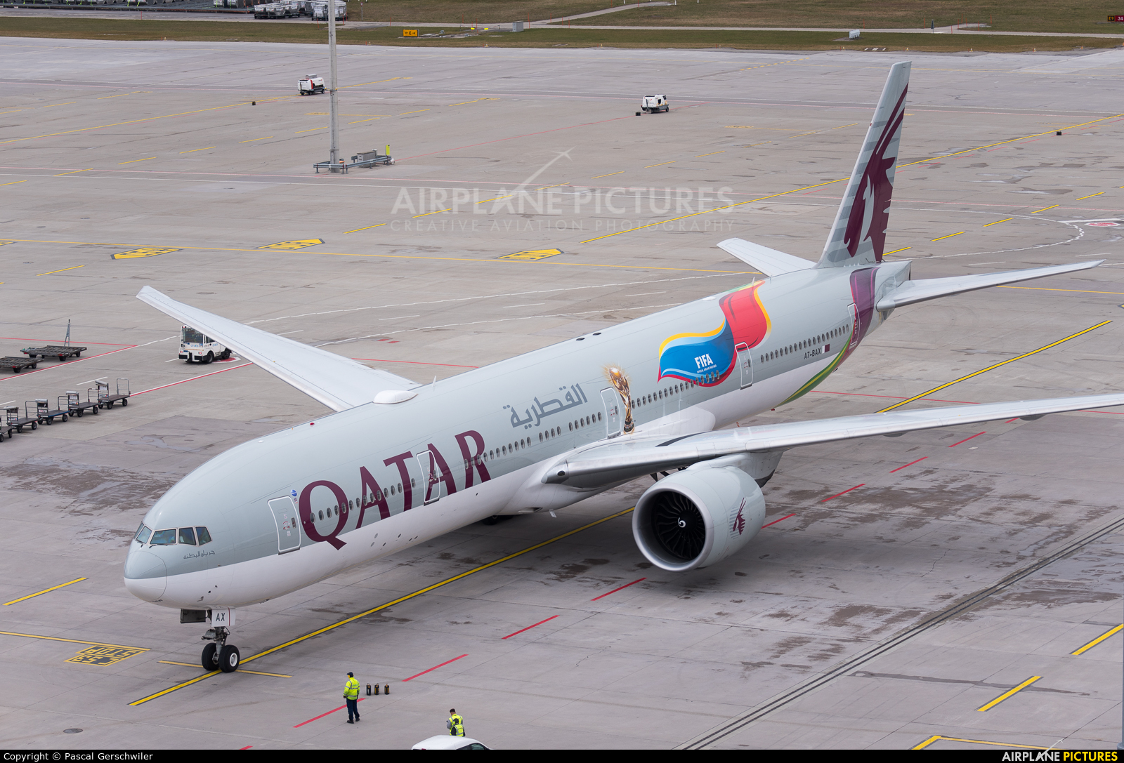 Qatar Airways A7-BAX aircraft at Zurich
