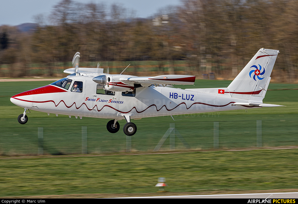 Swiss Flight Services HB-LUZ aircraft at Augsburg
