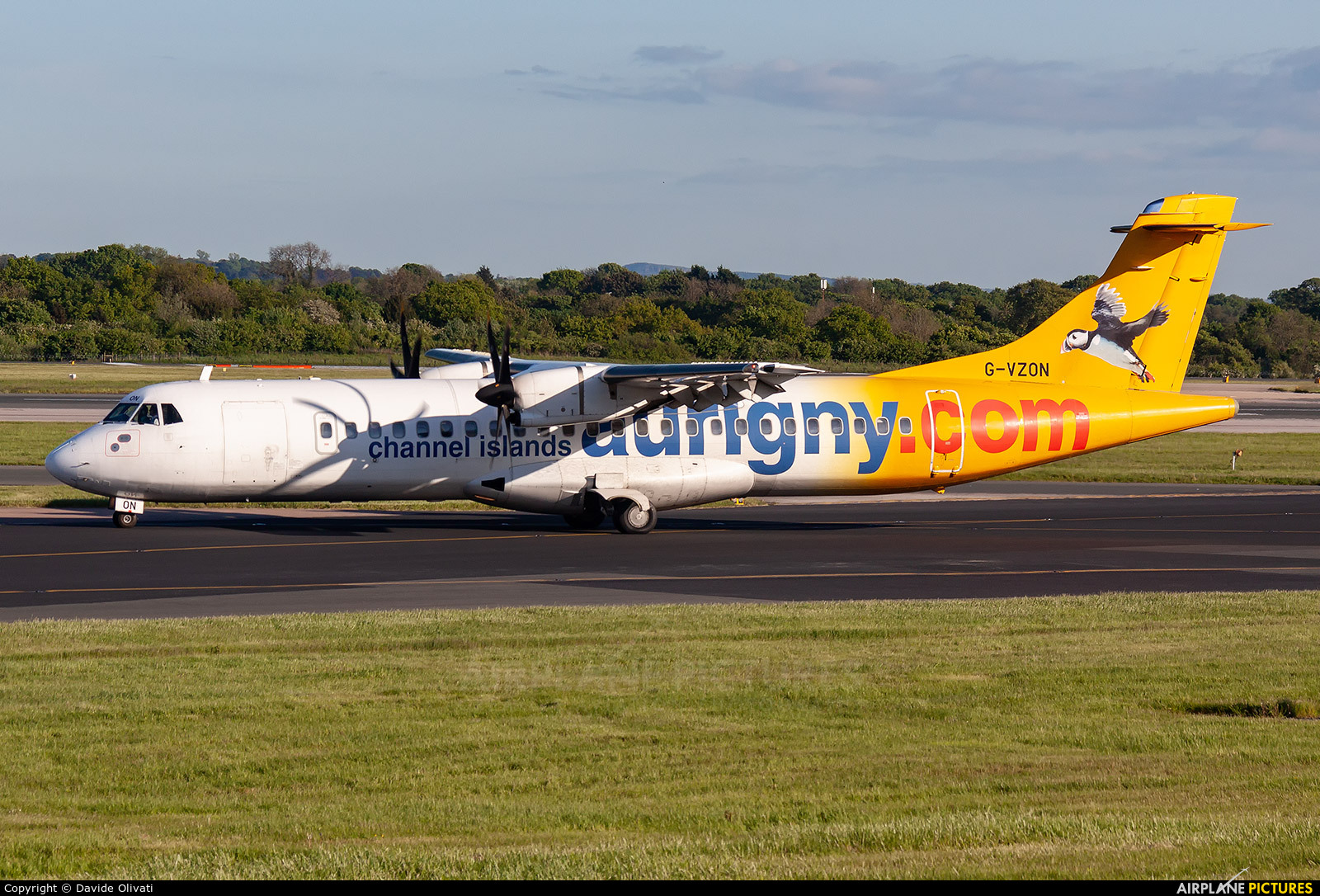 Aurigny Air Services G-VZON aircraft at Manchester