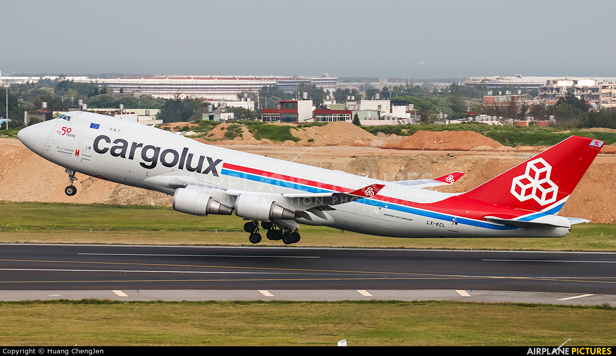 Cargolux LX-KCL aircraft at Taipei - Taoyuan Intl