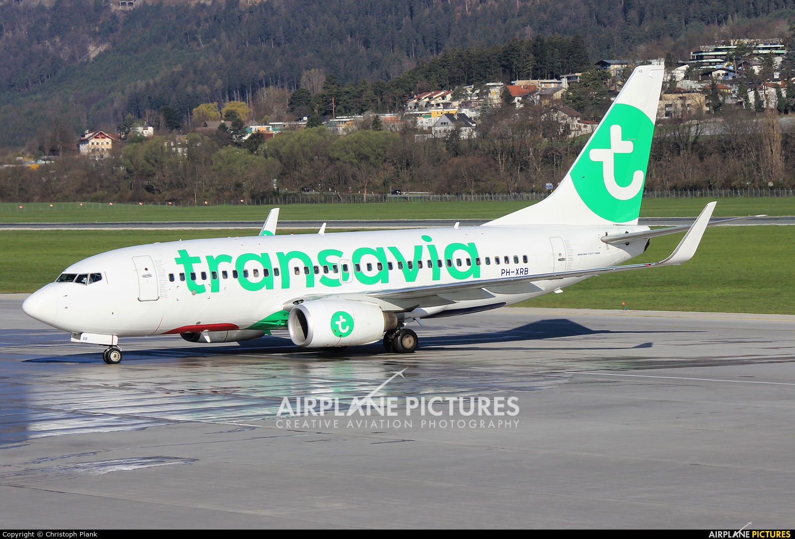 Transavia PH-XRB aircraft at Innsbruck