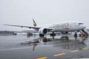 Emirates Sky Cargo 777F at Moscow Domodedovo title=