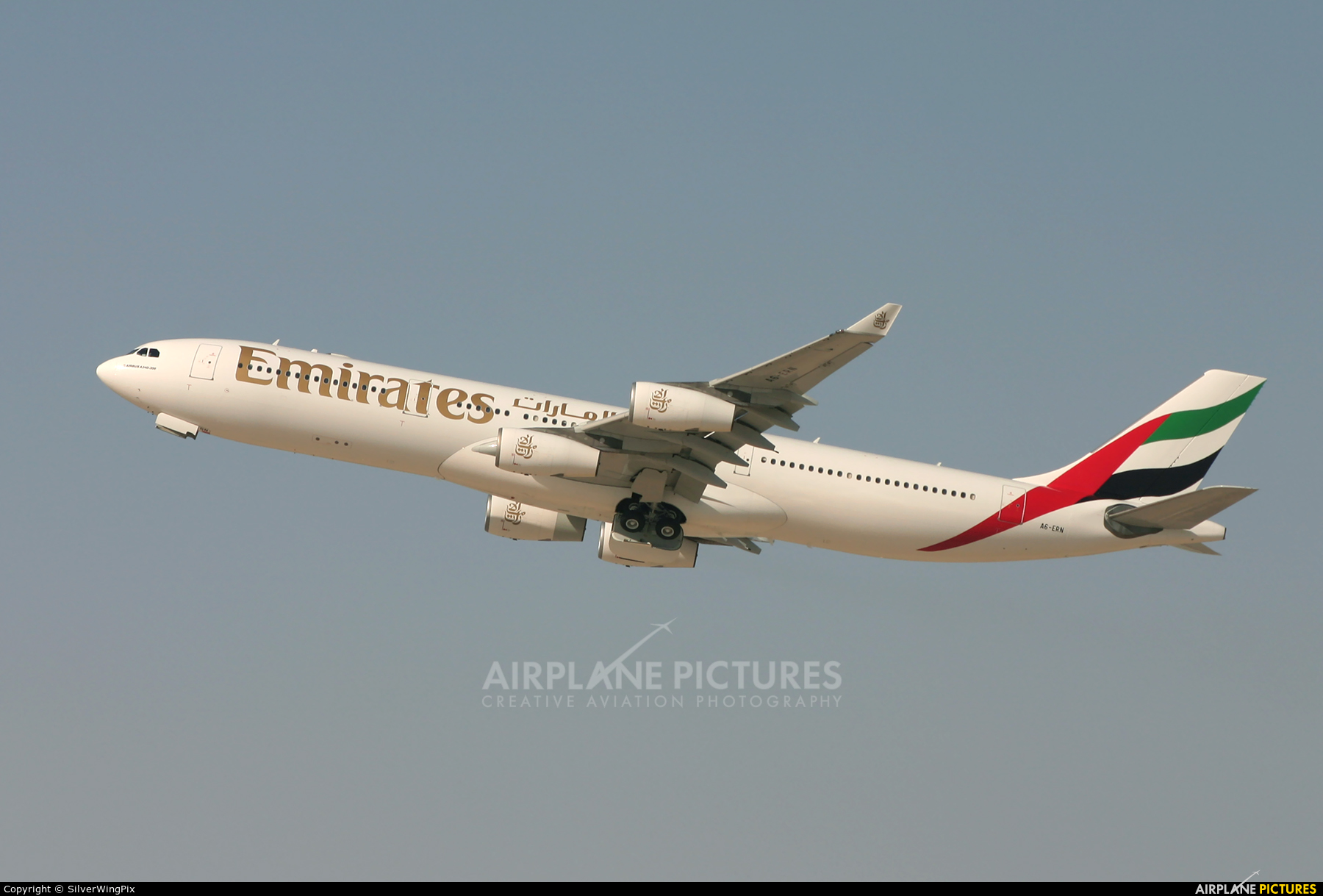 Emirates Airlines A6-ERN aircraft at Dubai Intl