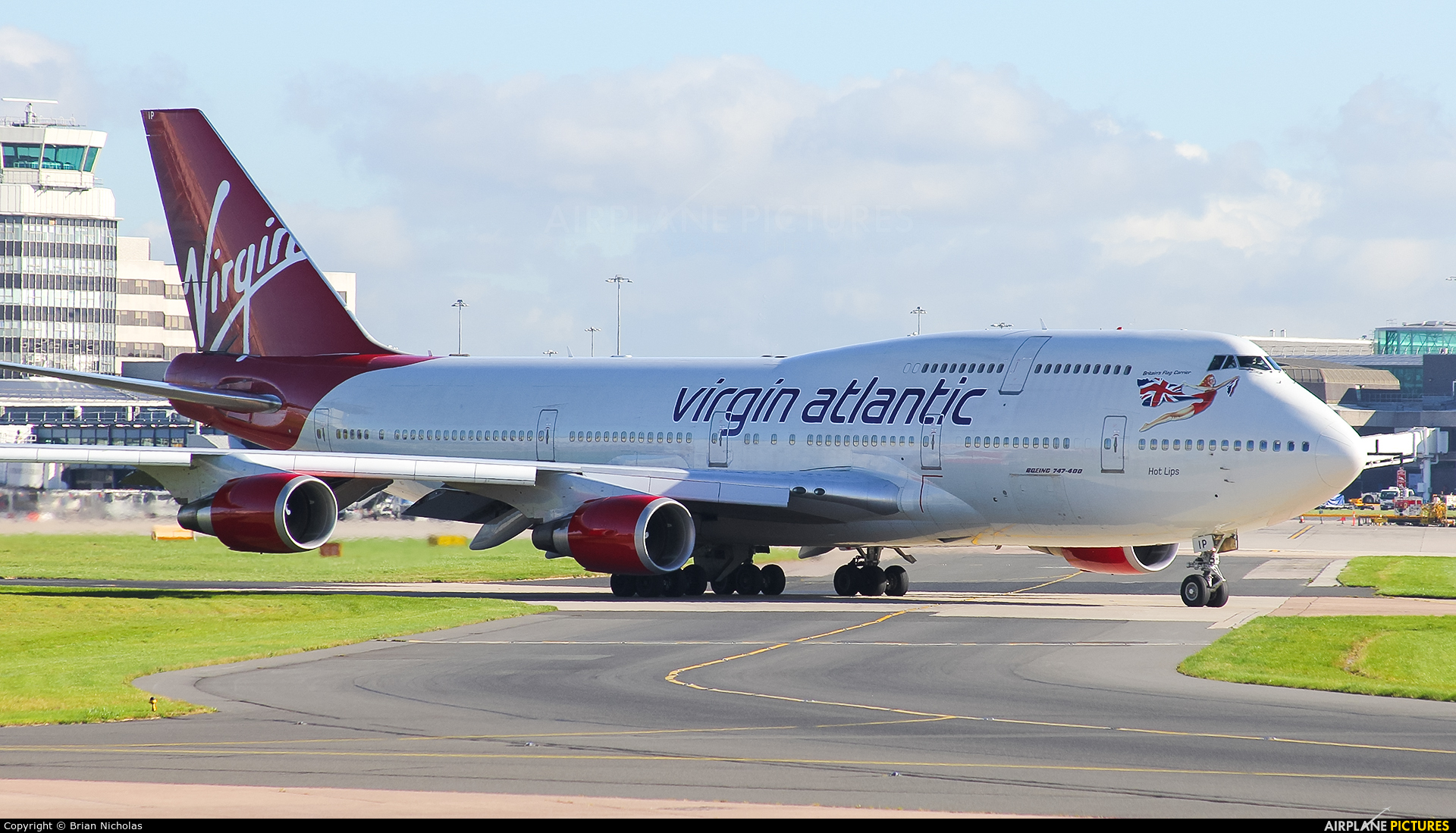 Virgin Atlantic G-VLIP aircraft at Manchester