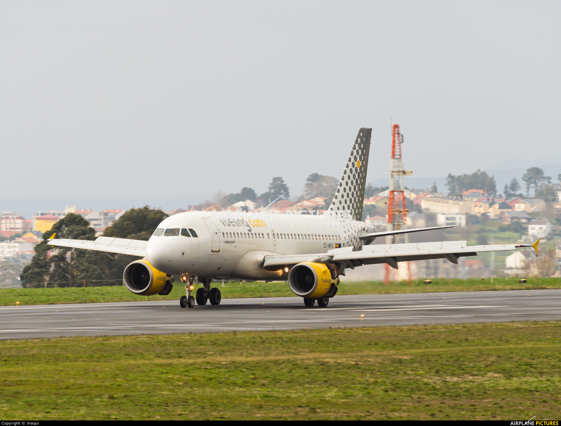 Vueling Airlines EC-MKX aircraft at La Coruña
