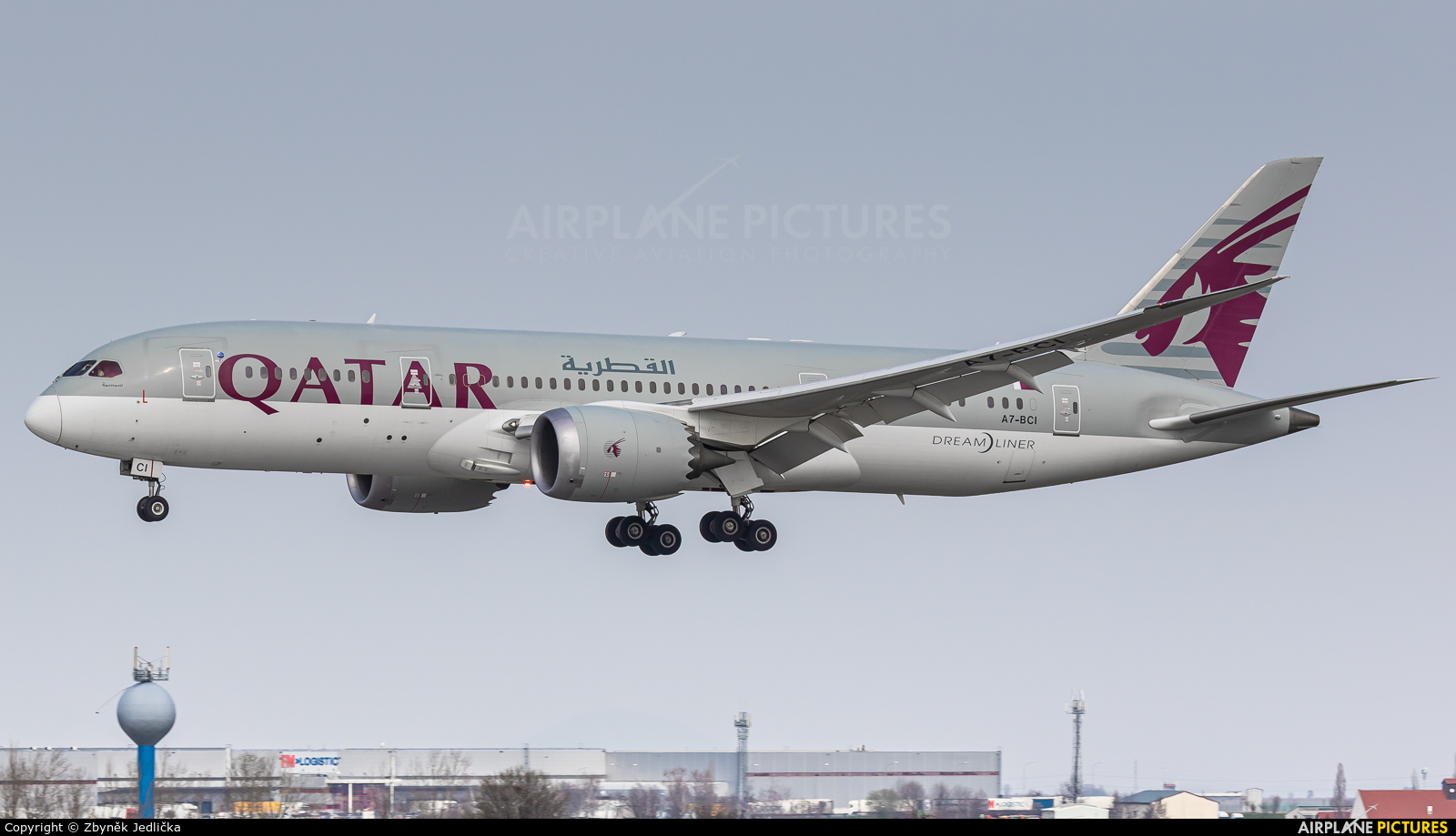 Qatar Airways A7-BCI aircraft at Prague - Václav Havel
