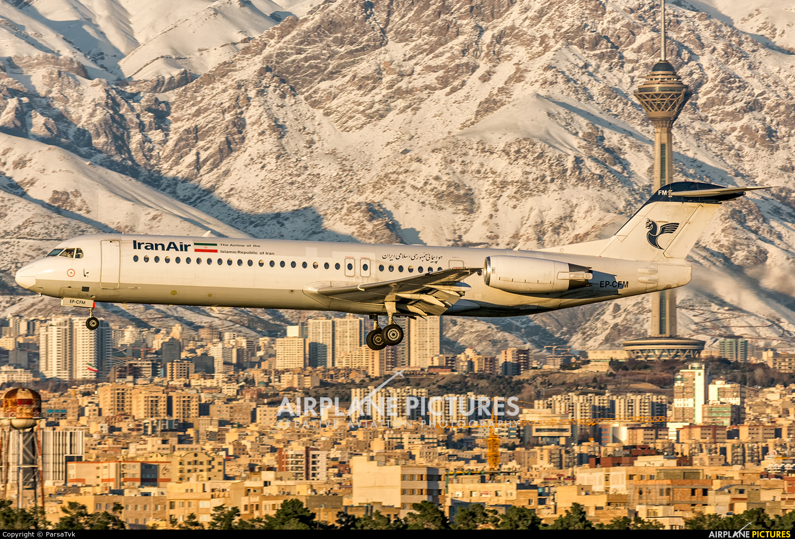 Iran Air EP-CFM aircraft at Tehran - Mehrabad Intl