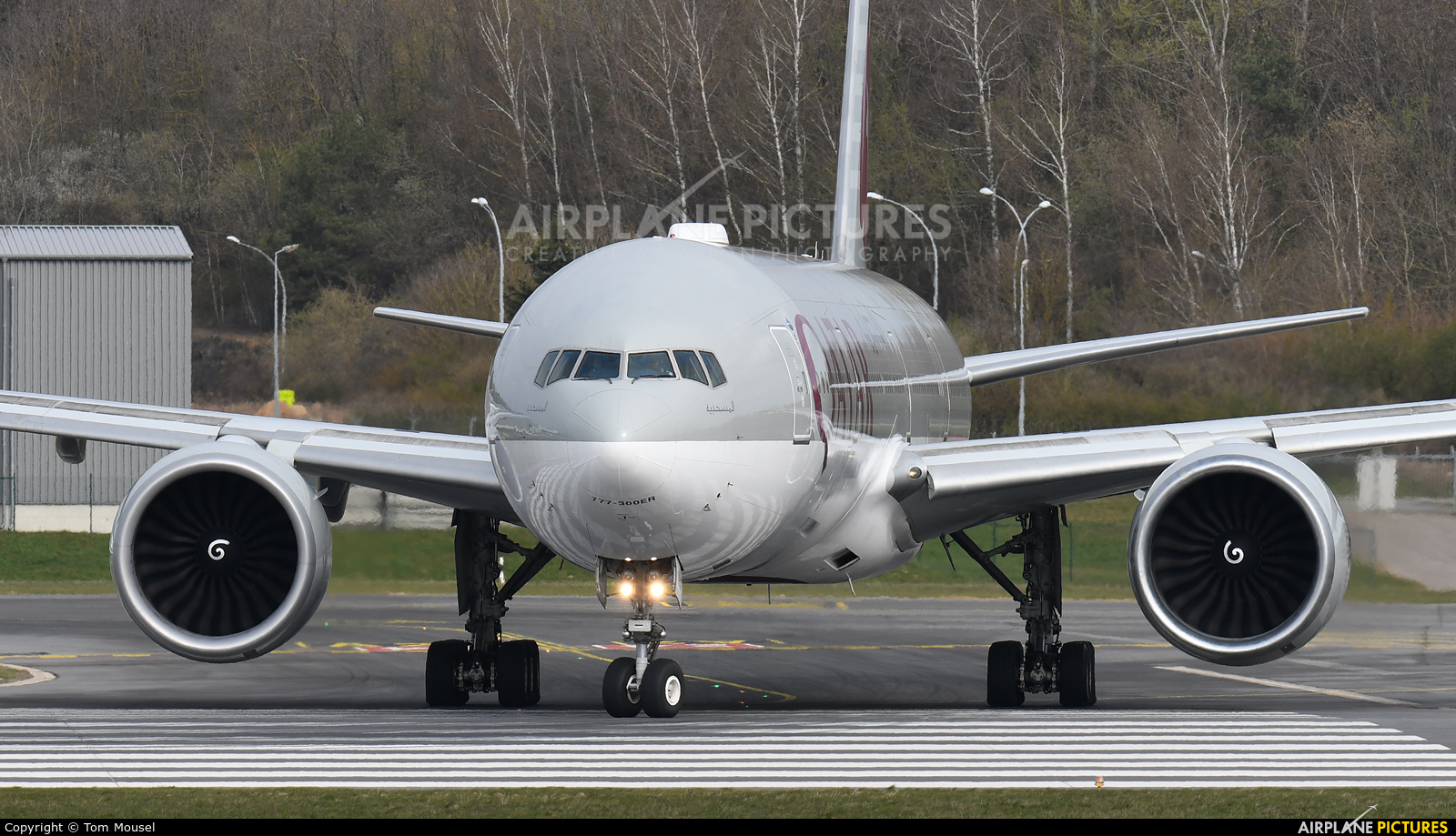Qatar Airways A7-BAE aircraft at Luxembourg - Findel