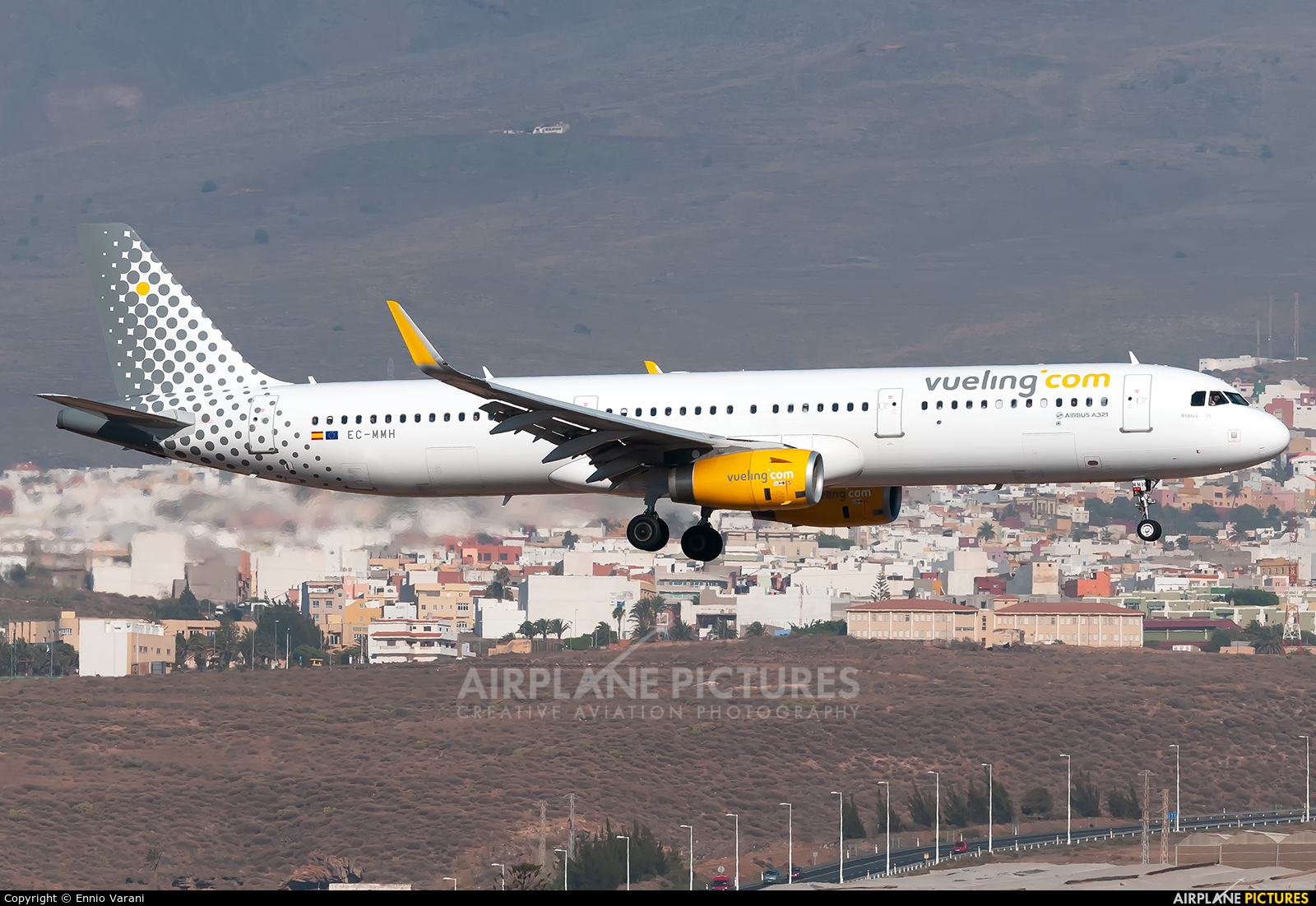 Vueling Airlines EC-MMH aircraft at Aeropuerto de Gran Canaria