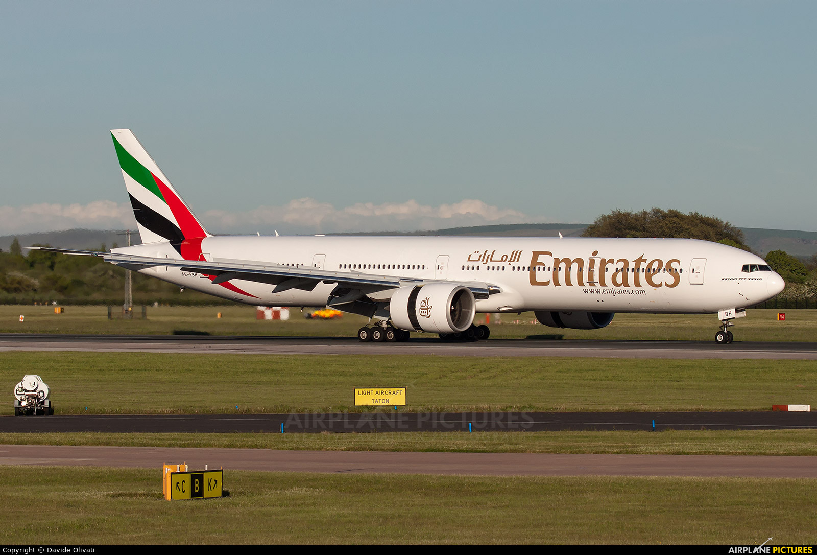 Emirates Airlines A6-EBH aircraft at Manchester