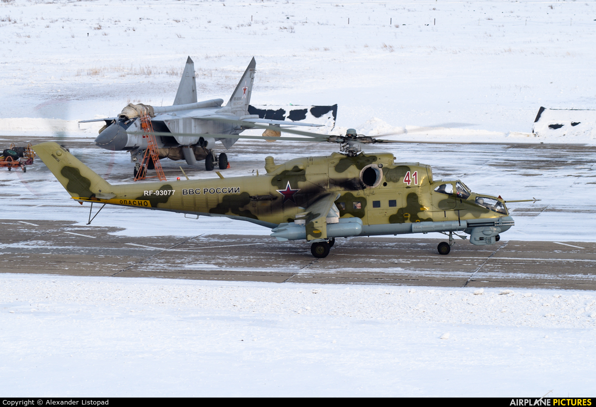 Russia - Air Force RF-93077 aircraft at Novosibirsk