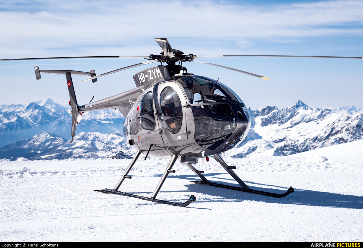 Fuchs Helikopter HB-ZYM aircraft at Off Airport - Swiss Alps