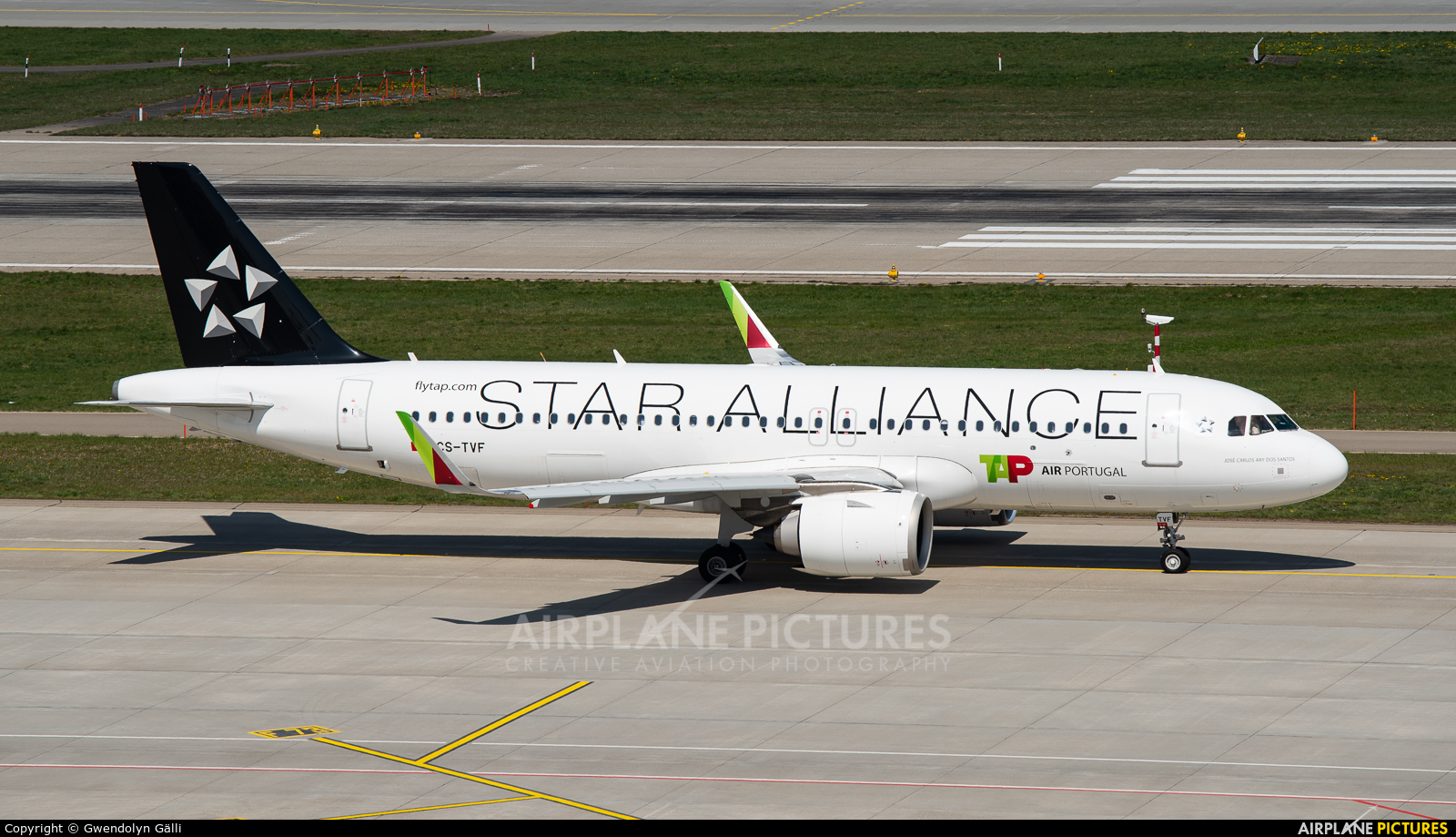 TAP Portugal CS-TVF aircraft at Zurich