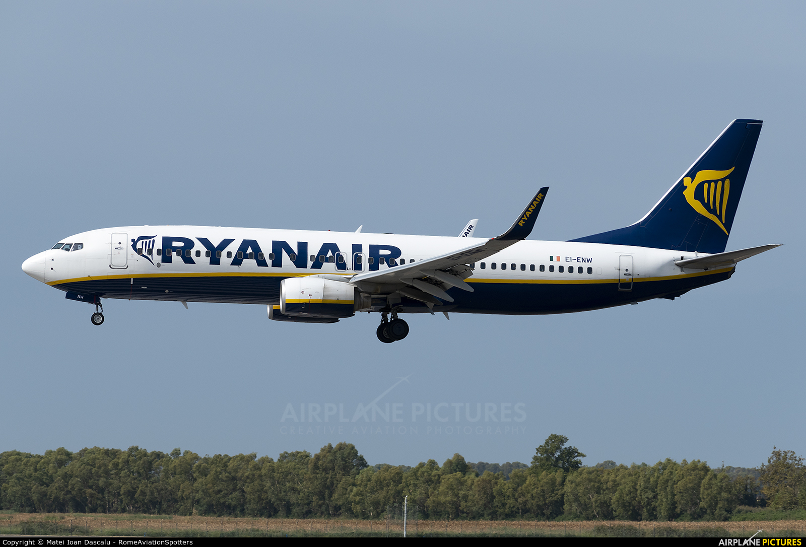 Ryanair EI-ENW aircraft at Rome - Fiumicino