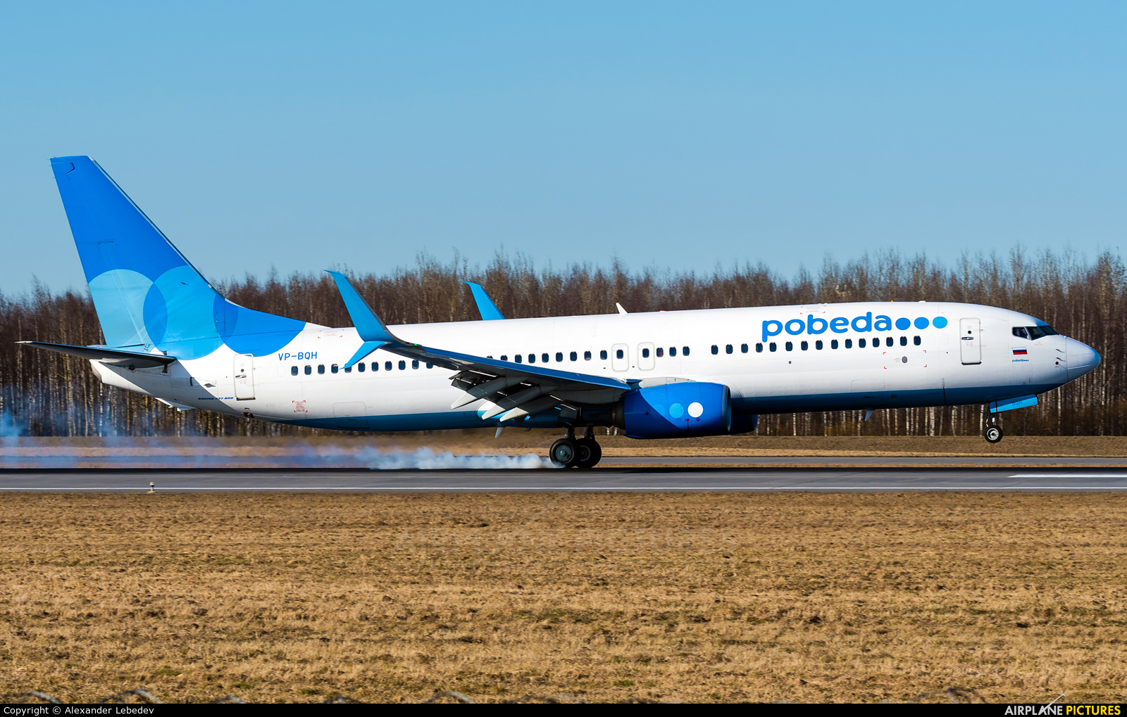 Pobeda VP-BQH aircraft at St. Petersburg - Pulkovo