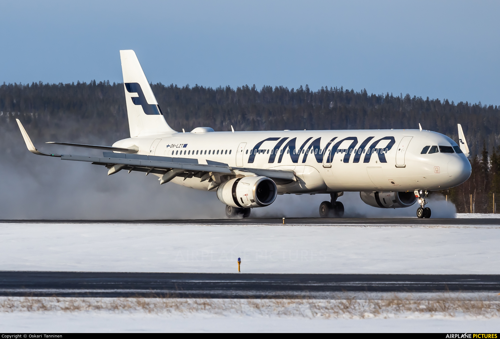 Finnair OH-LZT aircraft at Kittilä