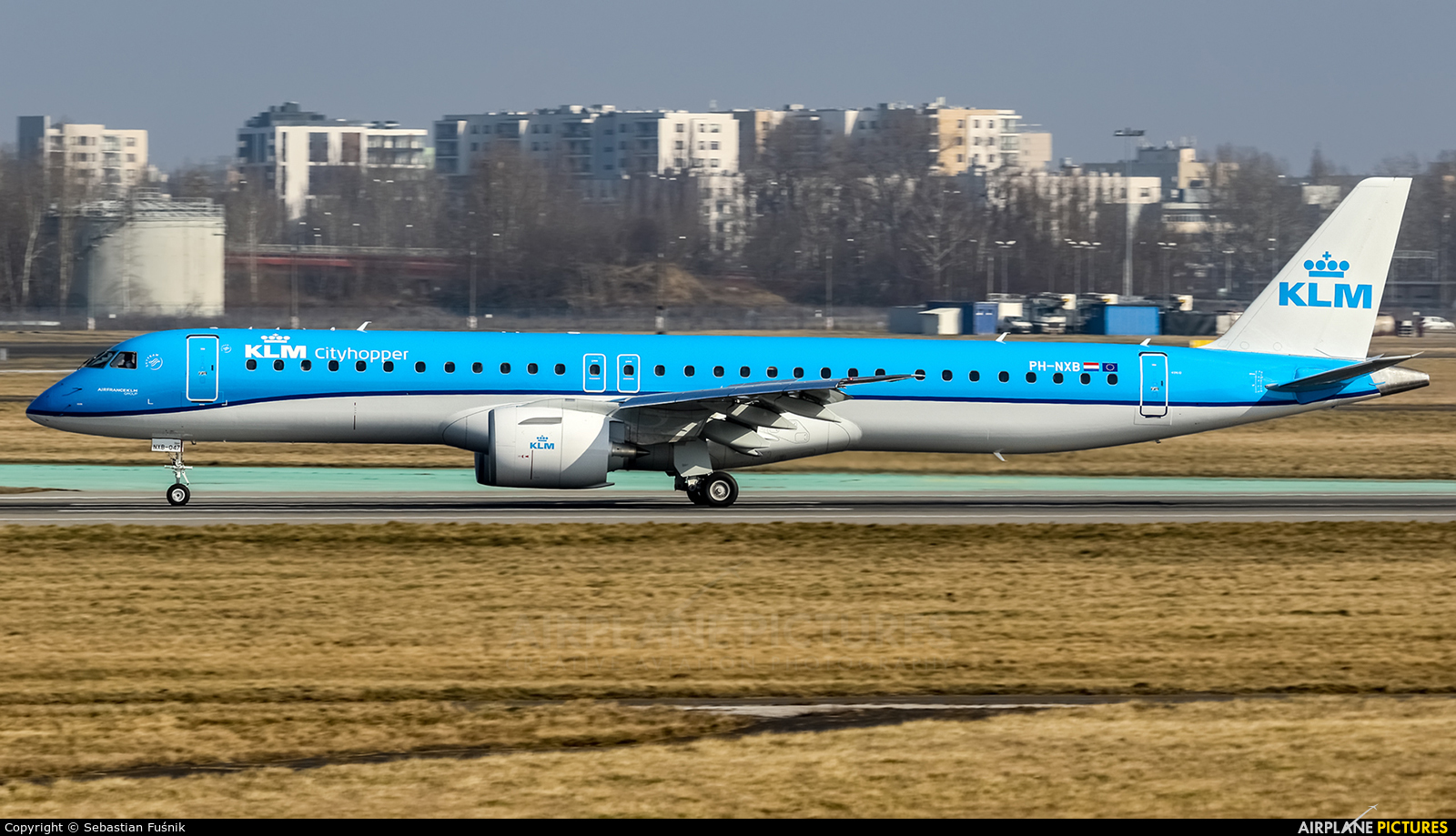 KLM Cityhopper PH-NXB aircraft at Warsaw - Frederic Chopin
