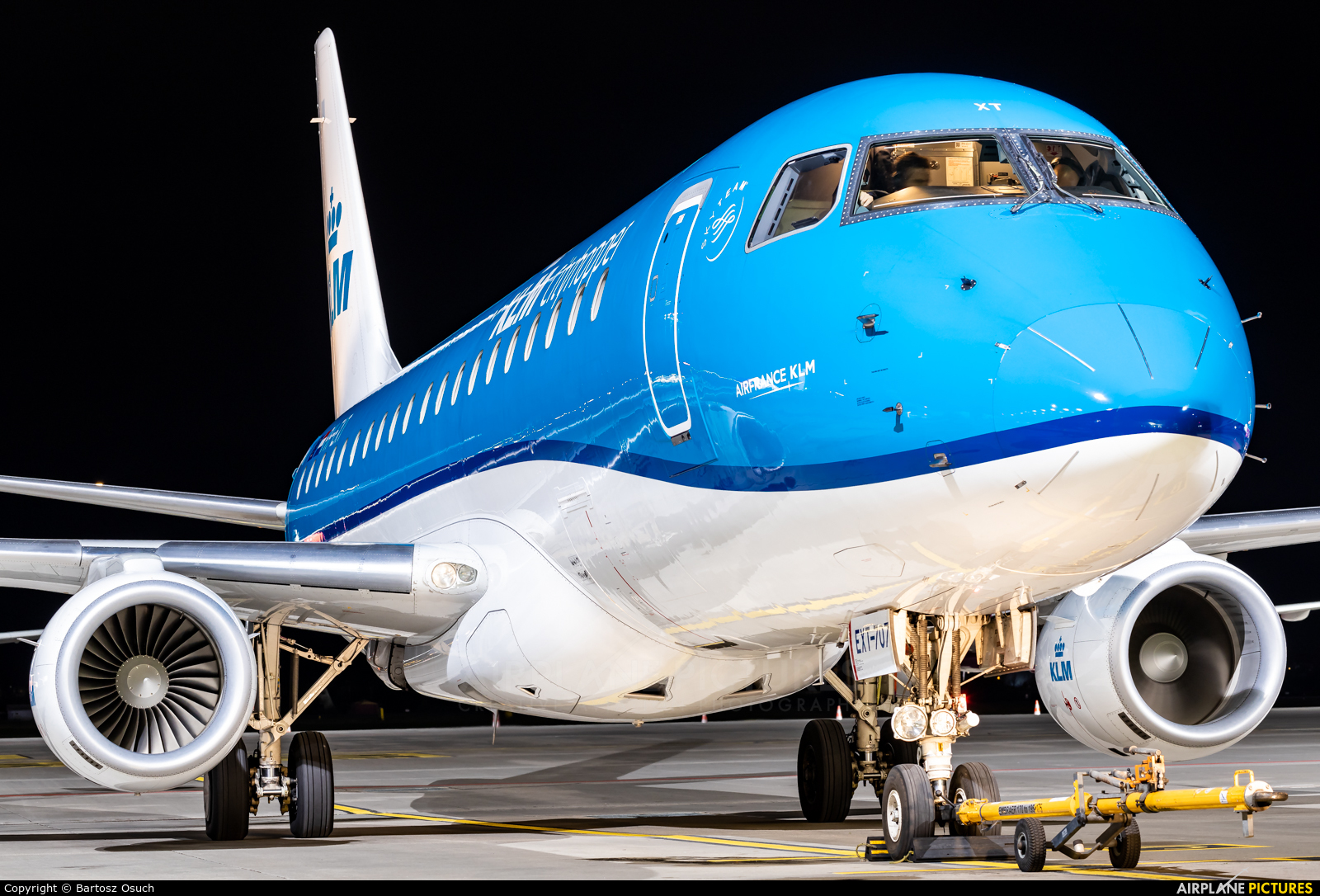 KLM Cityhopper PH-EXT aircraft at Gdańsk - Lech Wałęsa