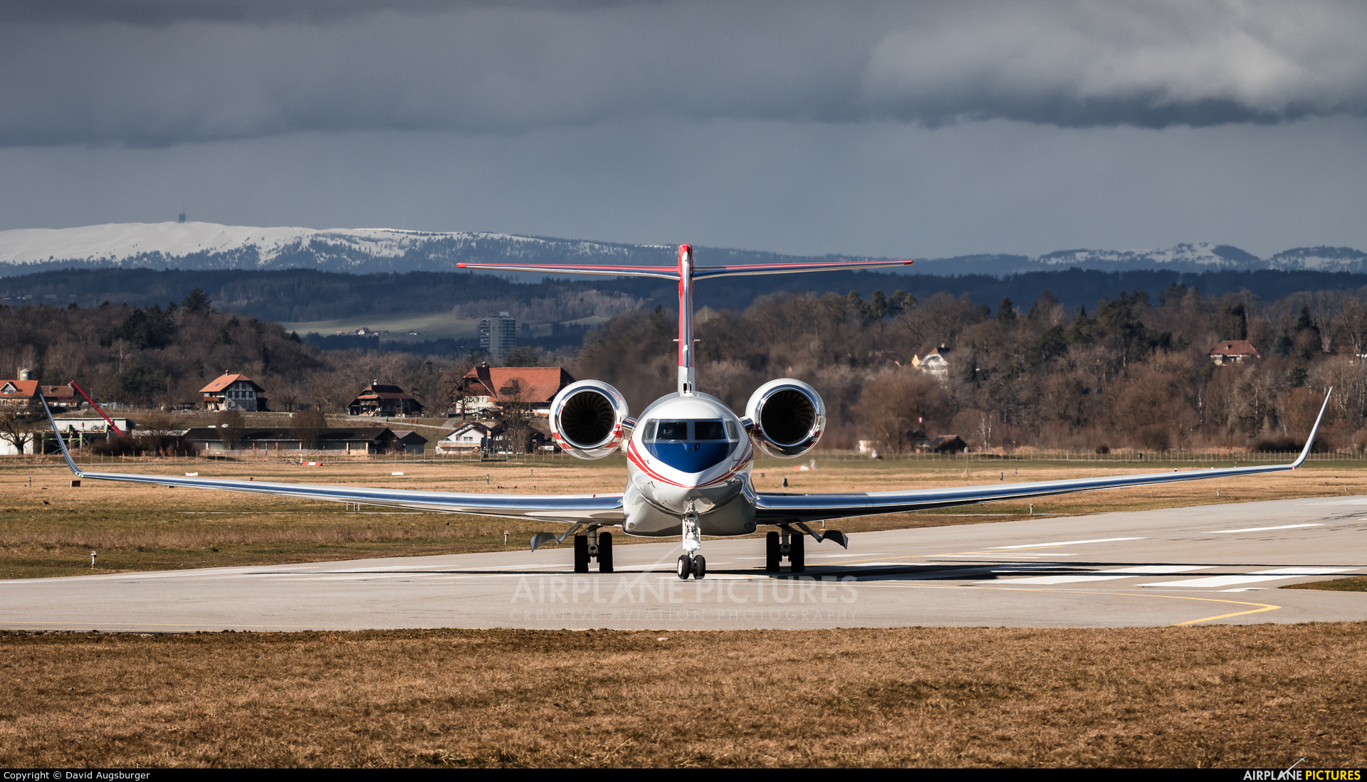 Jet Aviation Business Jets HB-JFP aircraft at Bern - Belp