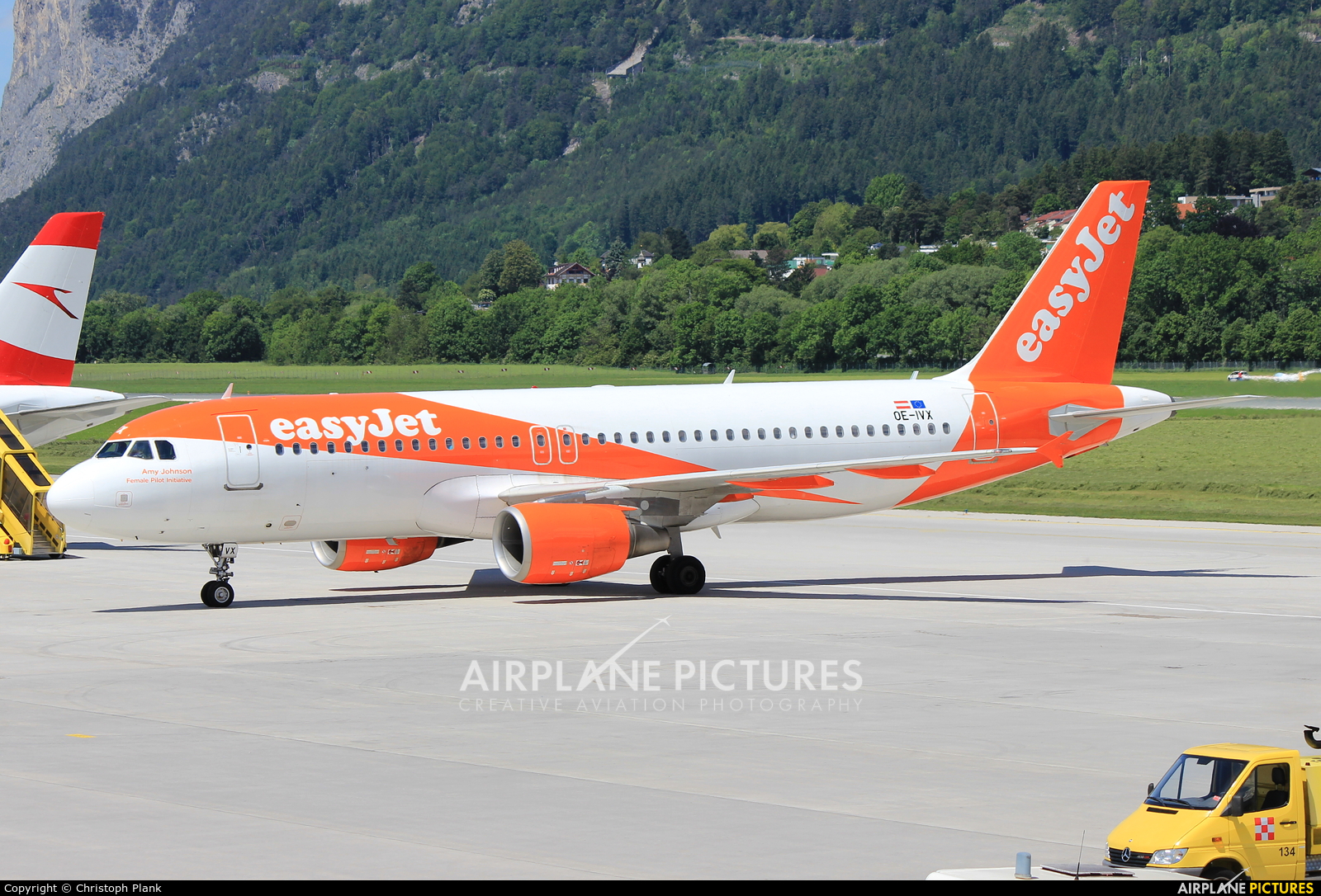 easyJet Europe OE-IVX aircraft at Innsbruck