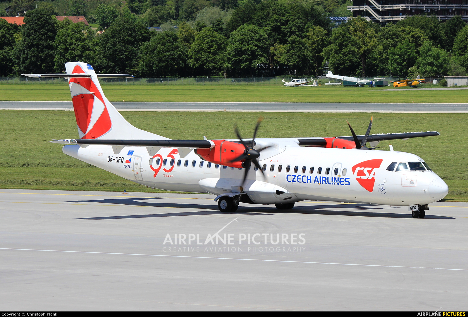 CSA - Czech Airlines OK-GFQ aircraft at Innsbruck