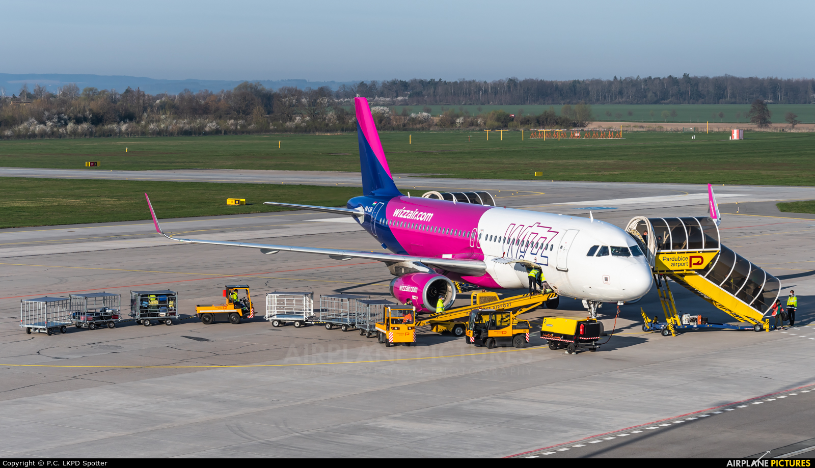 Wizz Air HA-LSA aircraft at Pardubice
