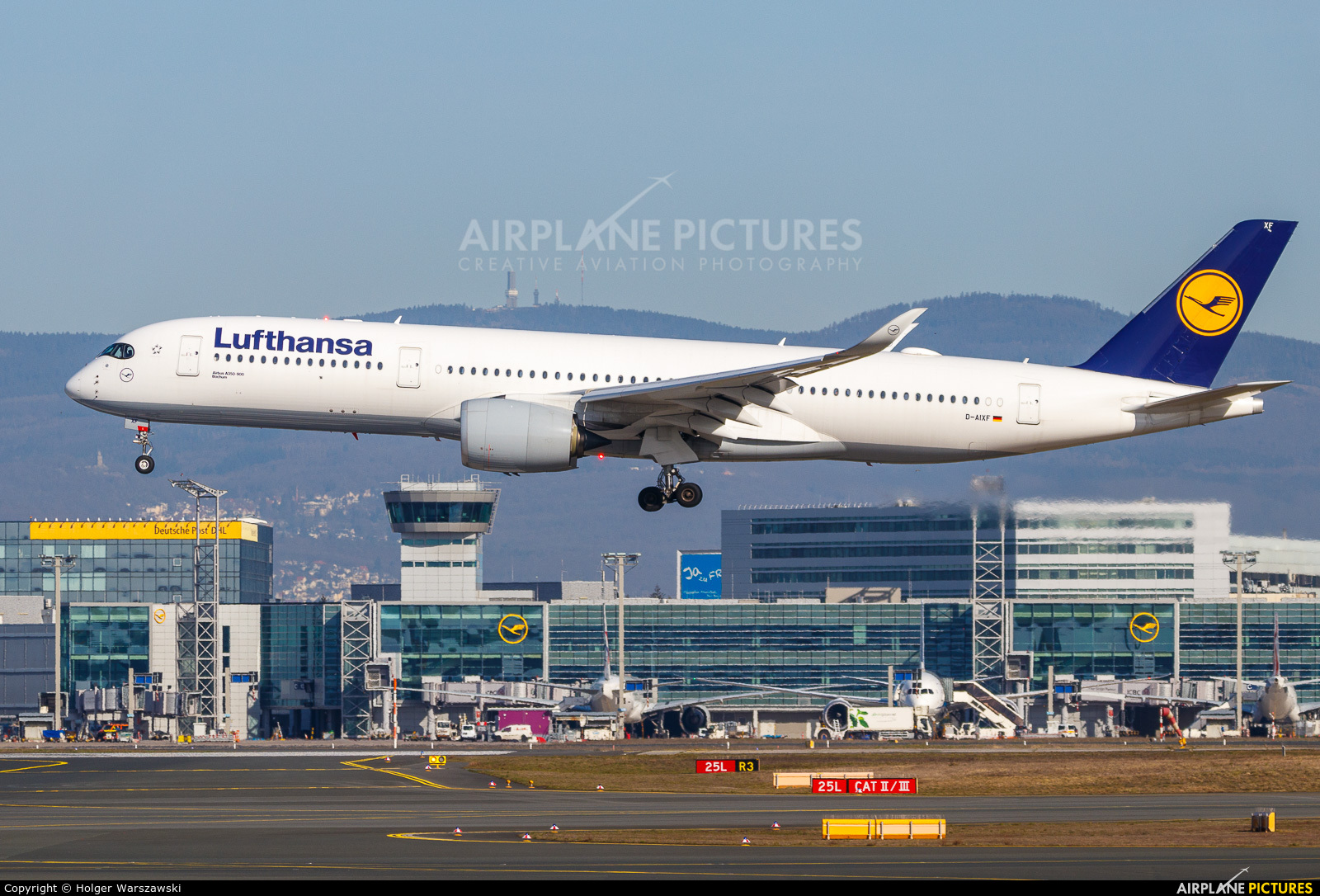 Lufthansa D-AIXF aircraft at Frankfurt