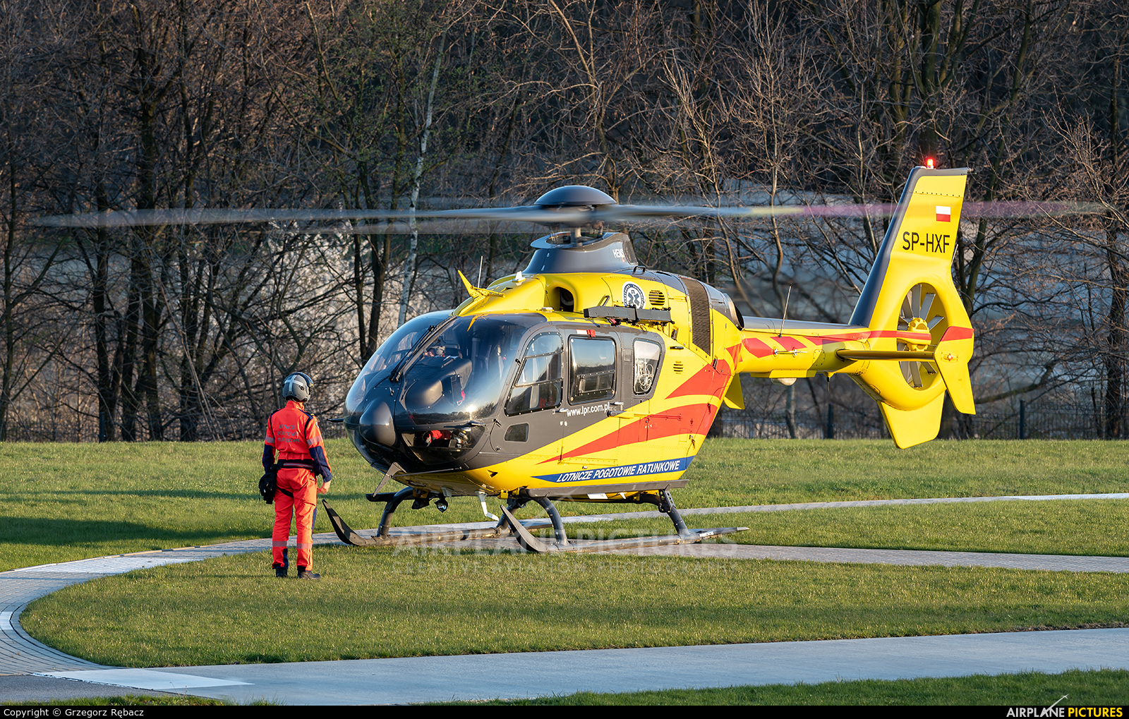 Polish Medical Air Rescue - Lotnicze Pogotowie Ratunkowe SP-HXF aircraft at Kraków - Off Airport