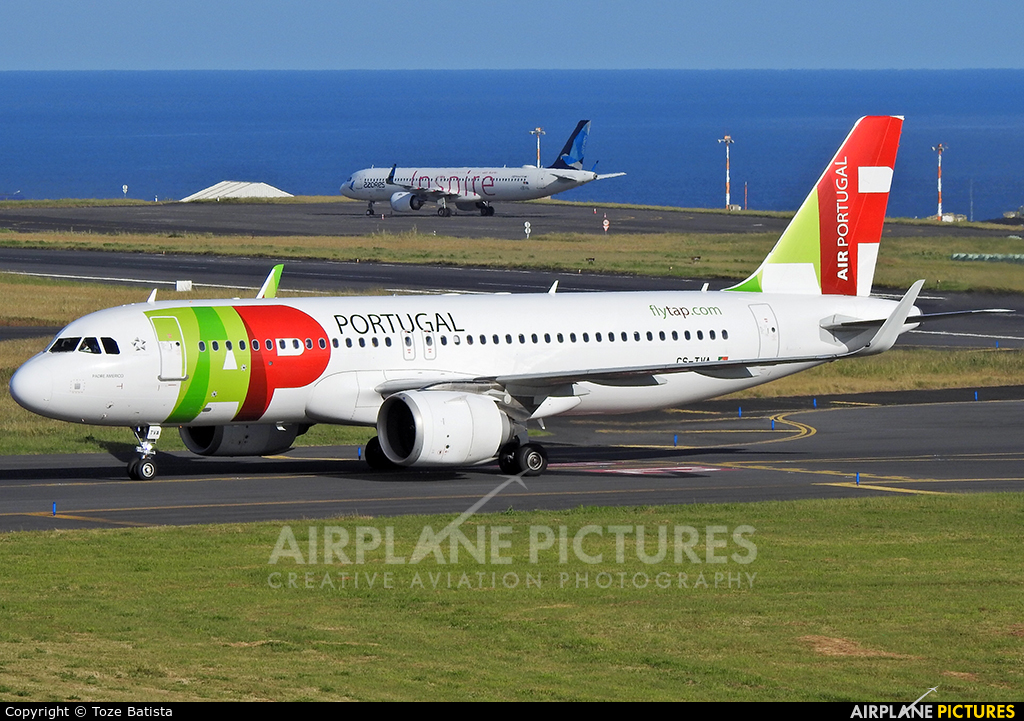 TAP Portugal CS-TVA aircraft at Azores - Ponta Delgada