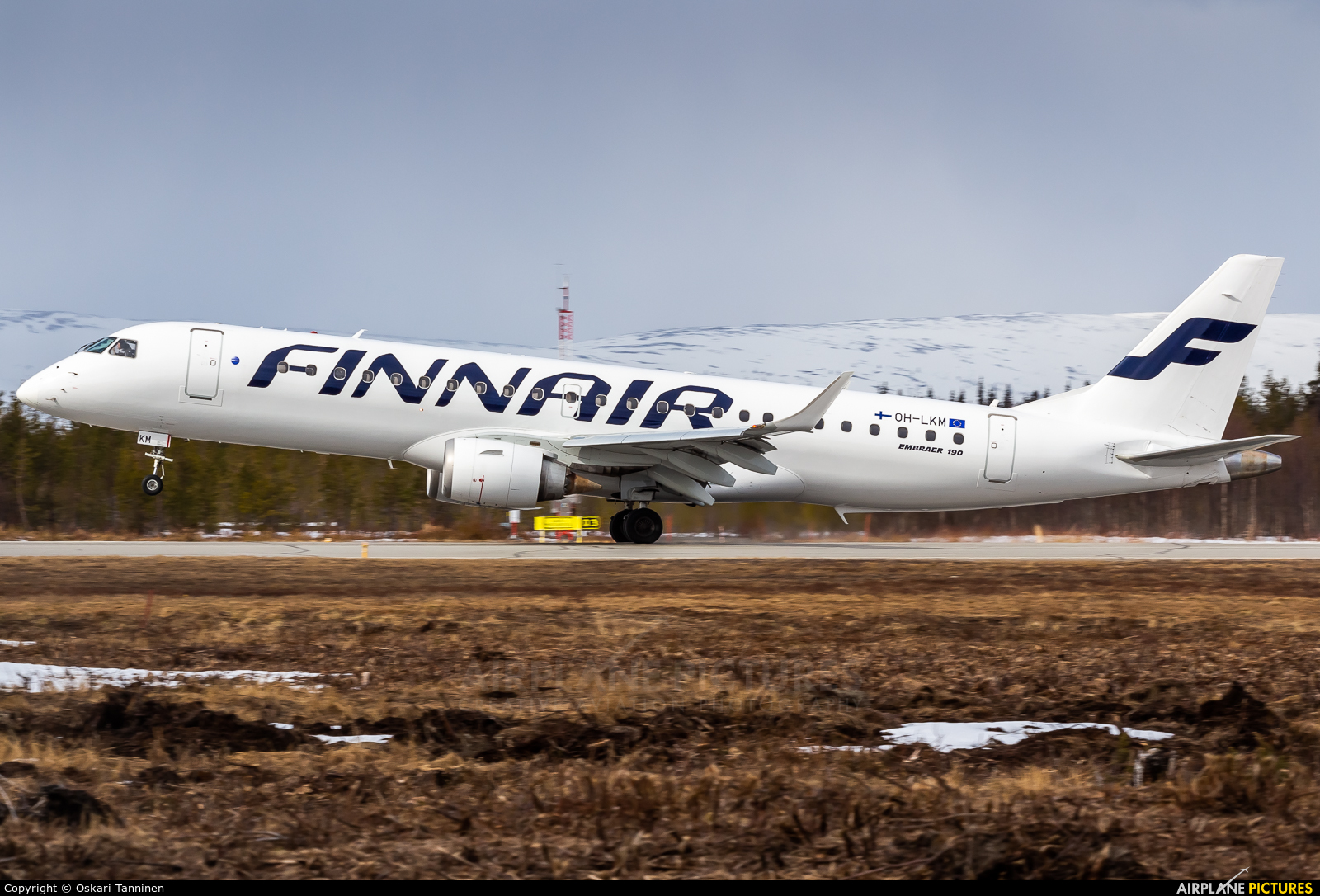 Finnair OH-LKM aircraft at Kittilä