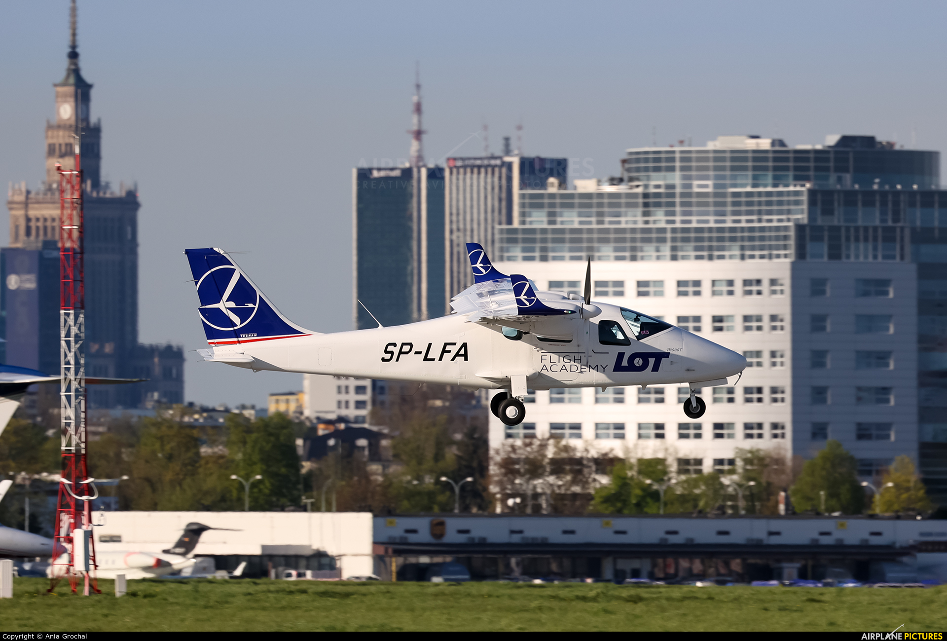 LOT Flight Academy SP-LFA aircraft at Warsaw - Frederic Chopin
