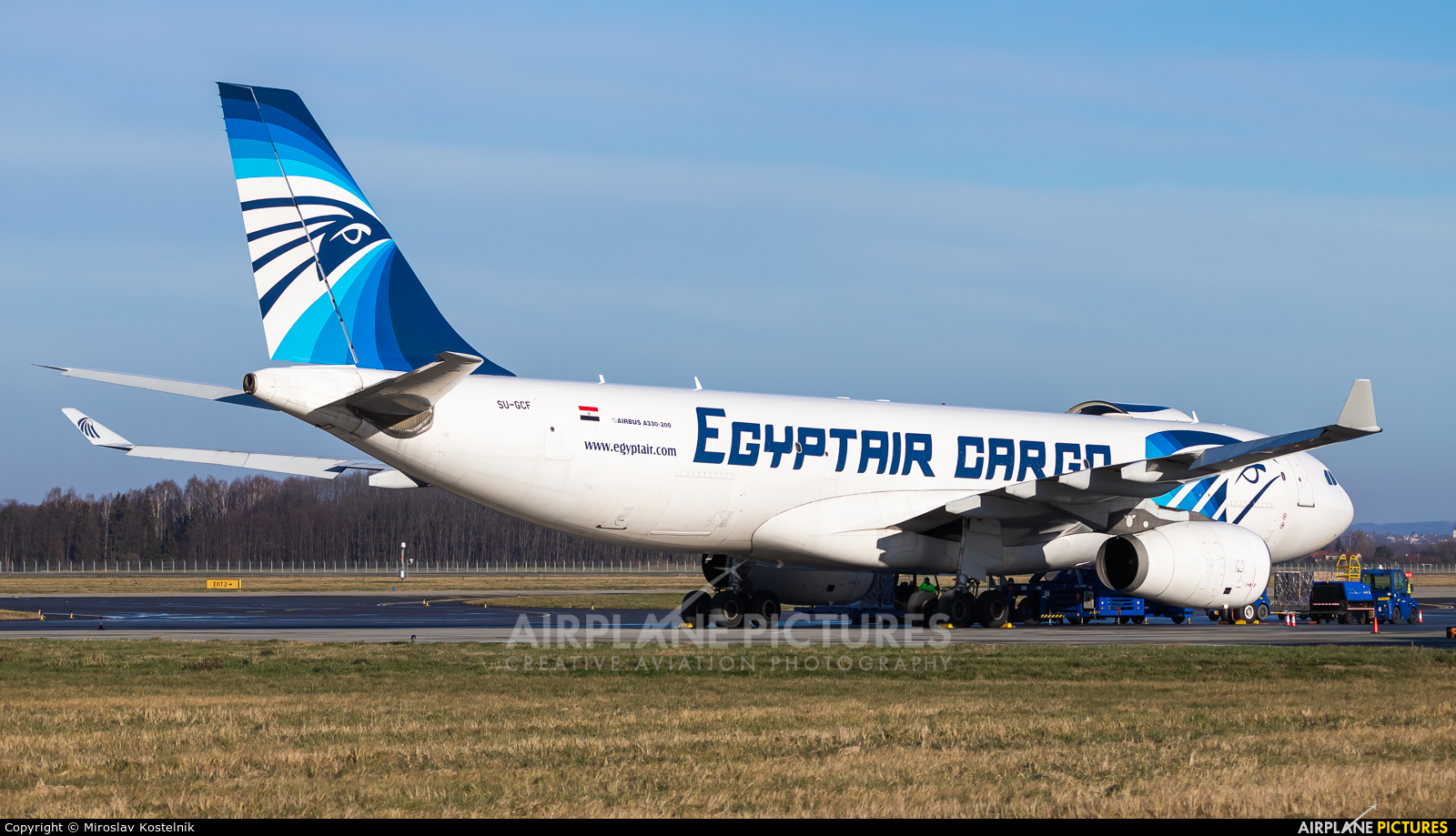 Egyptair Cargo SU-GCF aircraft at Ostrava Mošnov