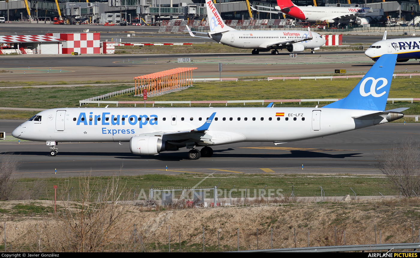 Air Europa EC-LFZ aircraft at Madrid - Barajas