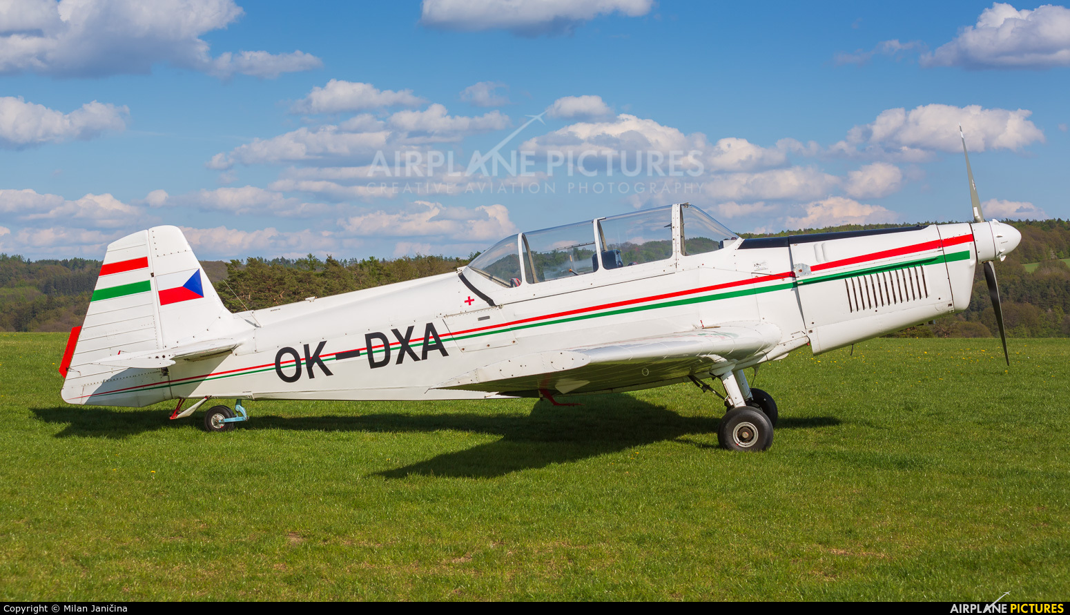 Aeroklub Luhačovice OK-DXA aircraft at Letiště Luhačovice