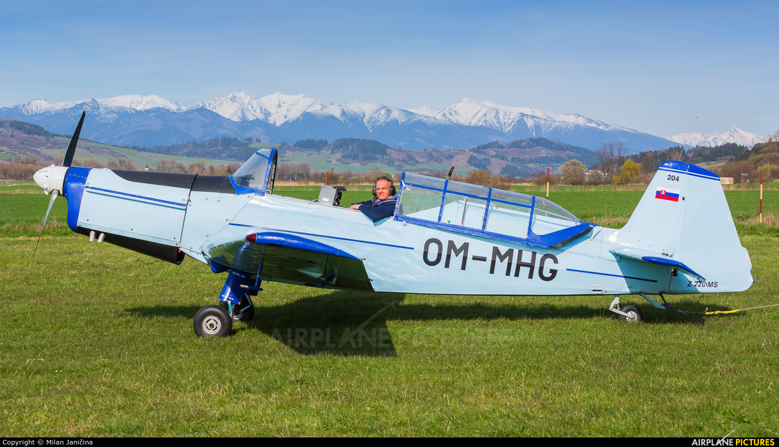 Aeroklub Ružomberok OM-MHG aircraft at Ruzomberok
