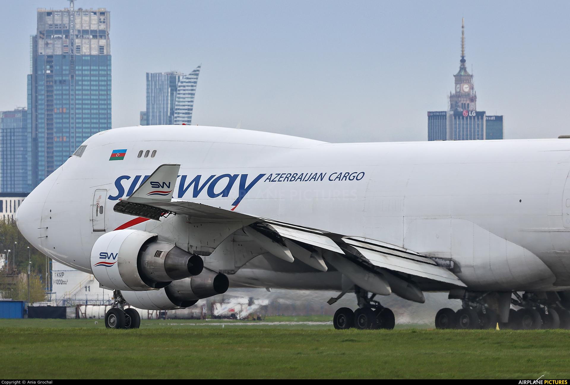 Silk Way Airlines VP-BCV aircraft at Warsaw - Frederic Chopin