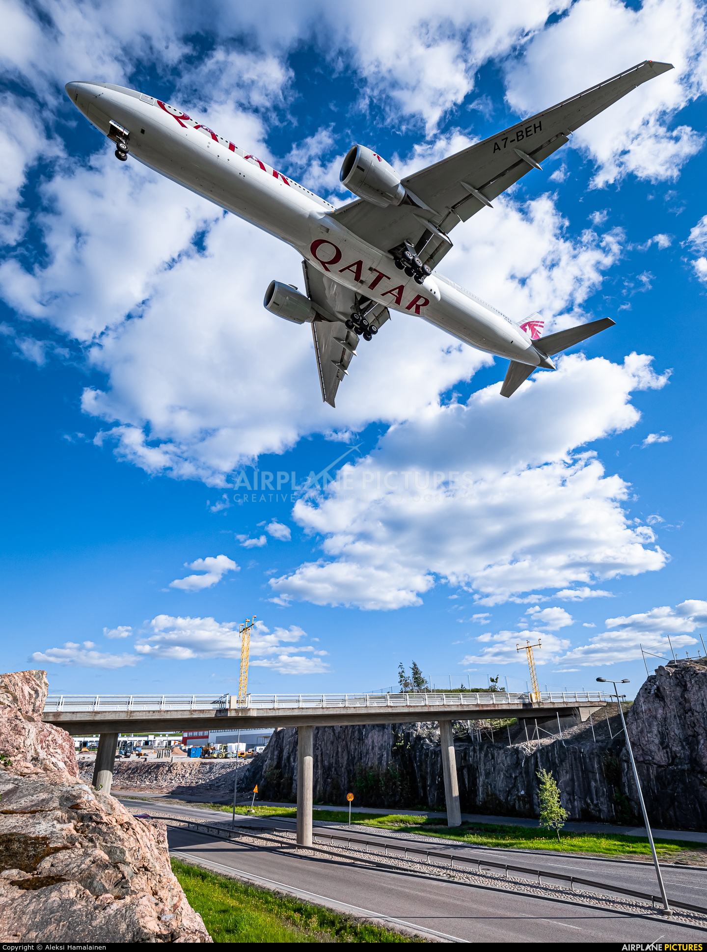 Qatar Airways A7-BEH aircraft at Helsinki - Vantaa