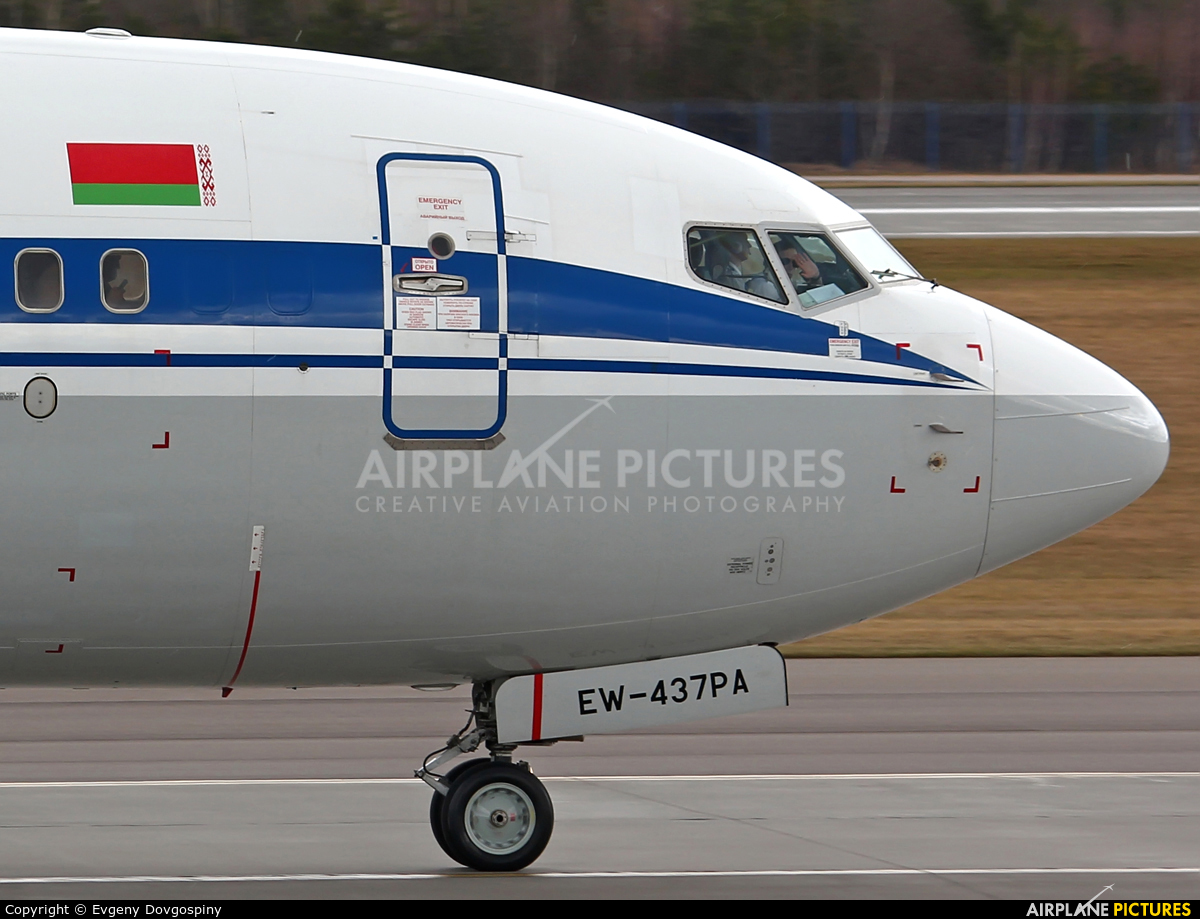 Belavia EW-437PA aircraft at Minsk Intl