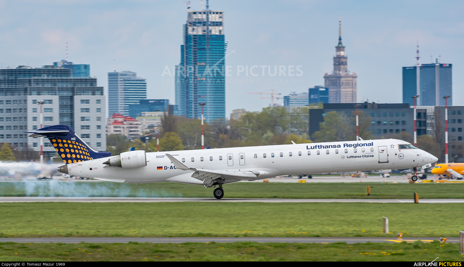 Lufthansa Regional - CityLine D-ACNE aircraft at Warsaw - Frederic Chopin