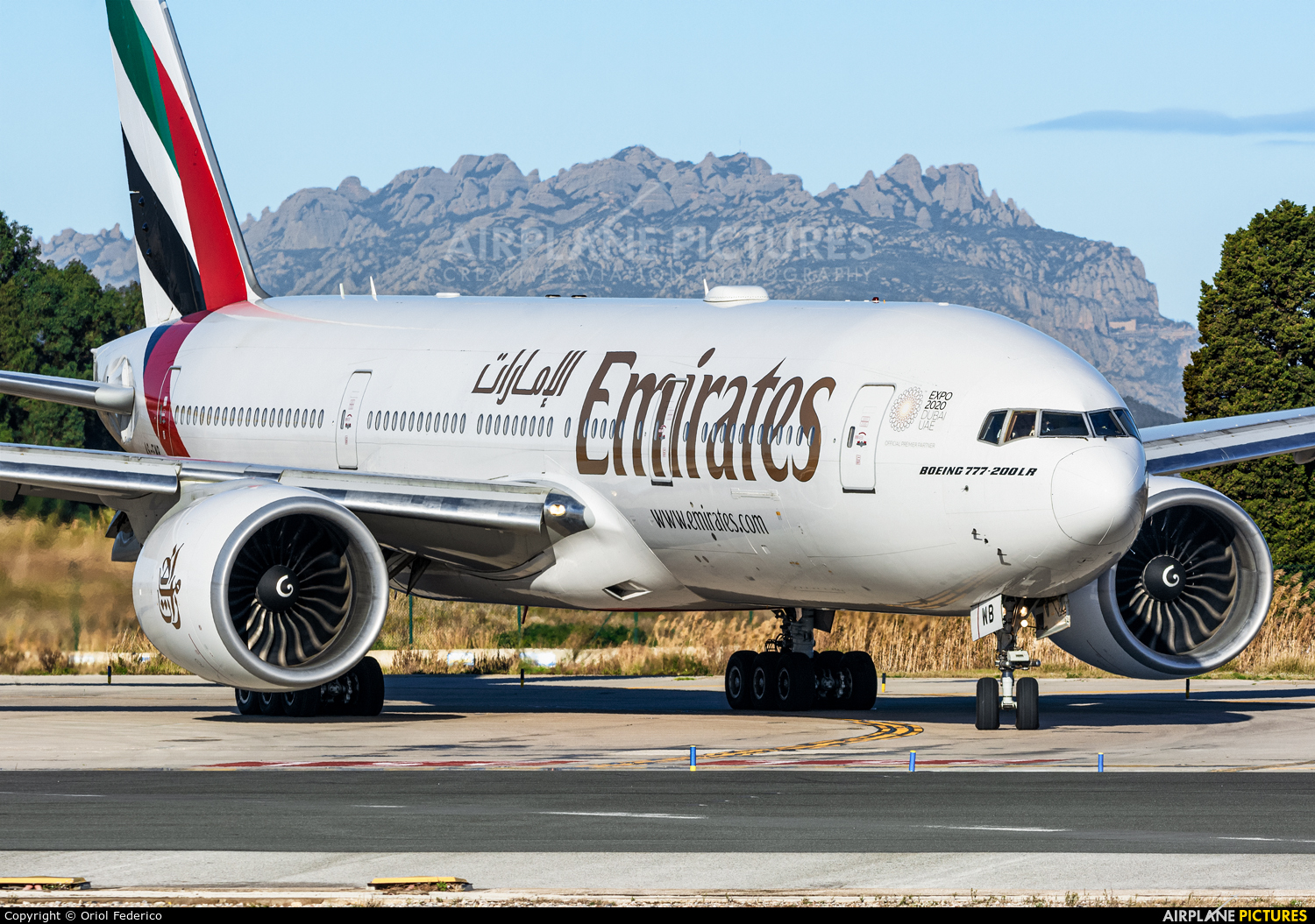 Emirates Airlines A6-EWB aircraft at Barcelona - El Prat