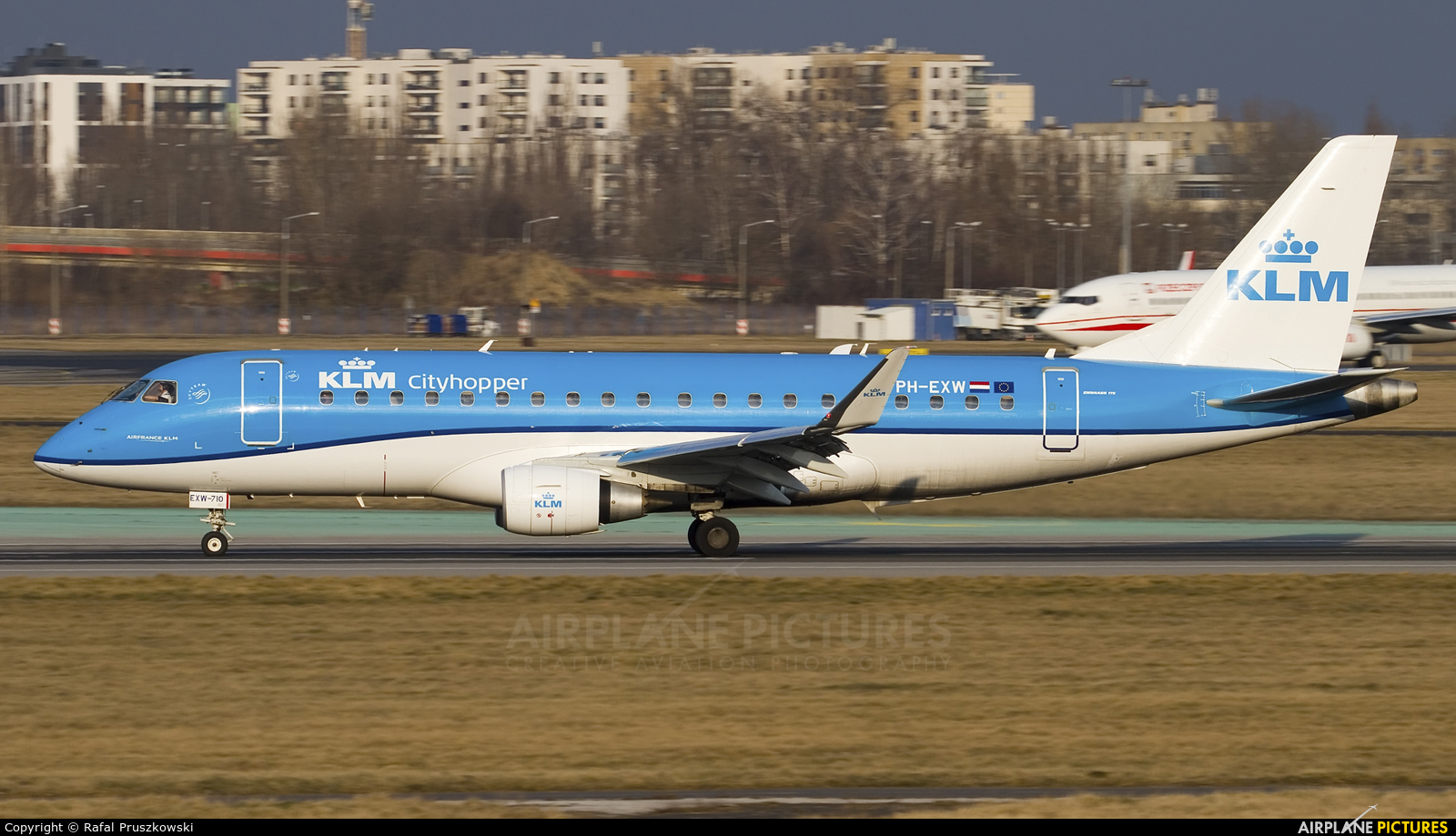 KLM Cityhopper PH-EXW aircraft at Warsaw - Frederic Chopin