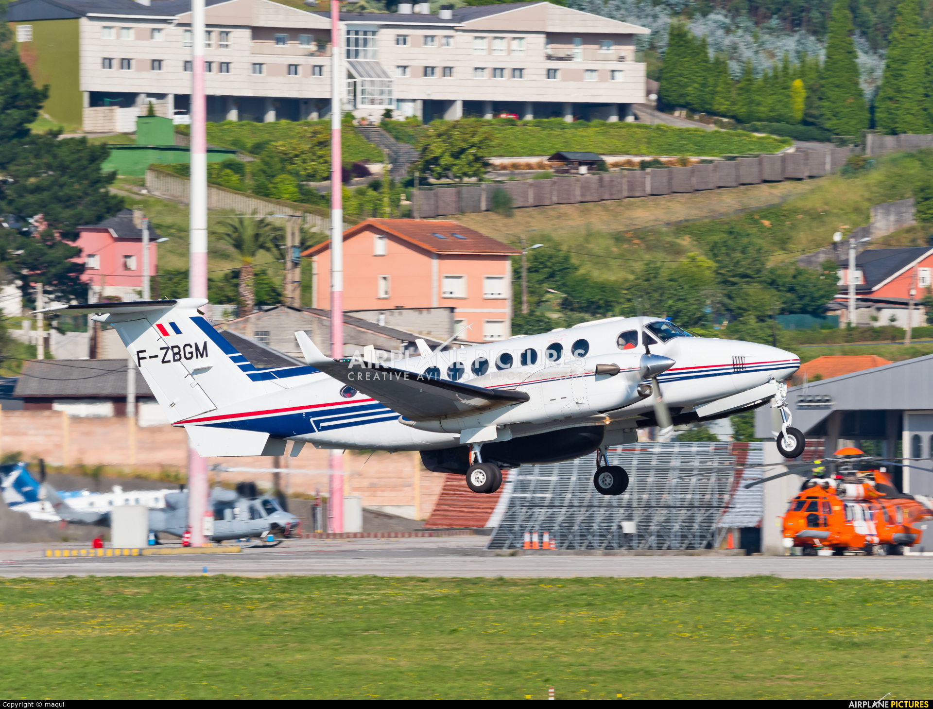 France - Customs F-ZBGM aircraft at La Coruña