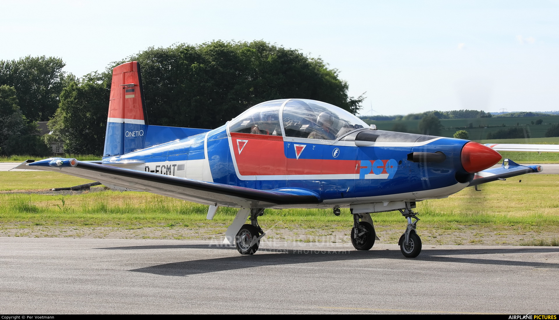 QinetiQ D-FCMT aircraft at Randers Flyveplads