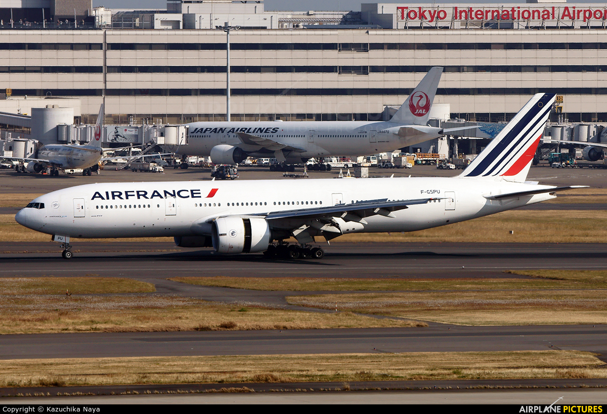 Air France F-GSPU aircraft at Tokyo - Haneda Intl