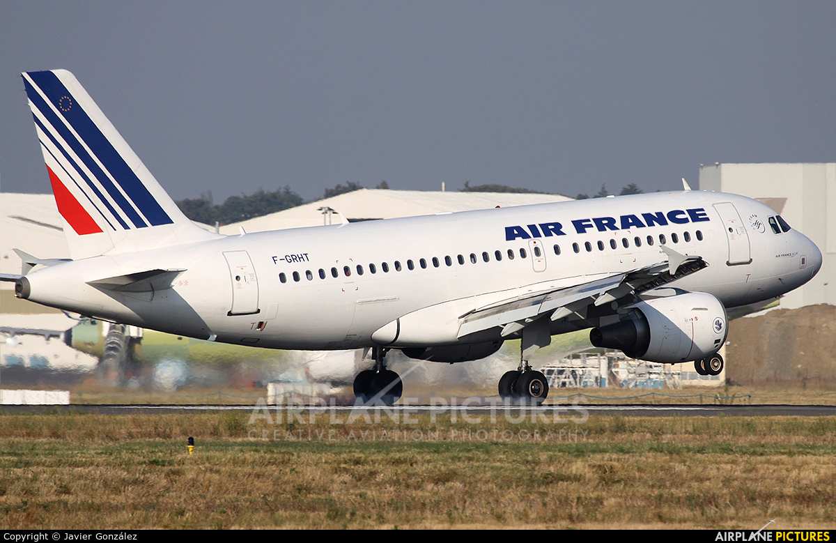 Air France F-GRHT aircraft at Toulouse - Blagnac
