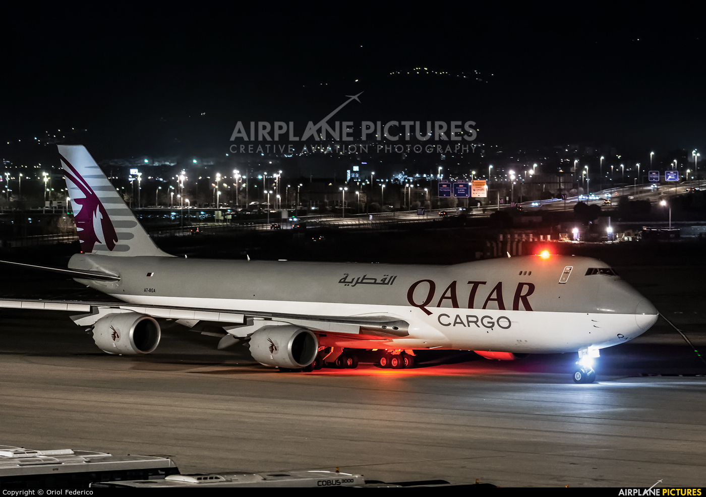Qatar Airways Cargo A7-BGA aircraft at Barcelona - El Prat