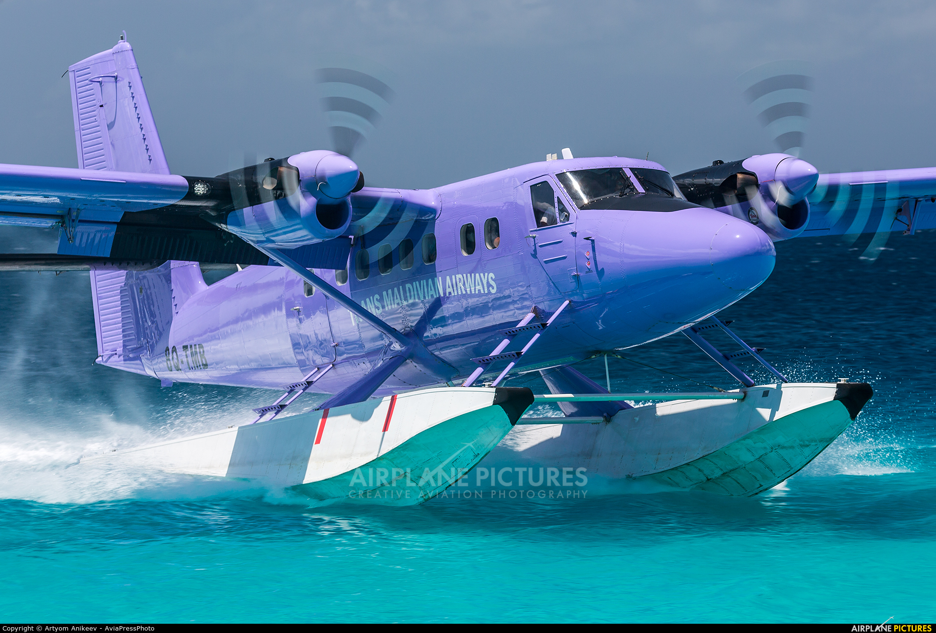 Trans Maldivian Airways - TMA 8Q-TMB aircraft at Off Airport - Maldives